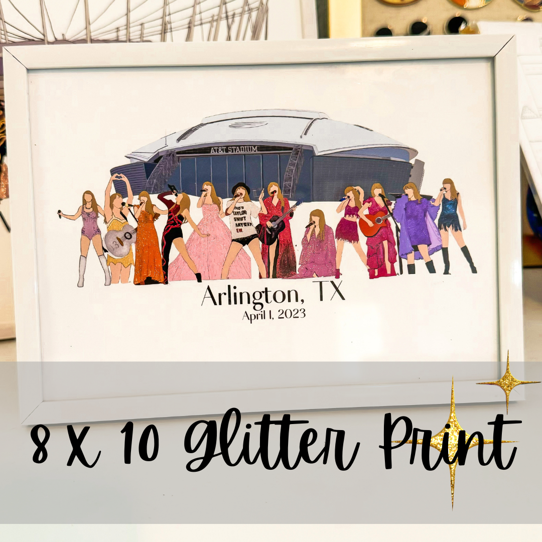 Pop Icon US + Canada Leg Tour 8 x 10 Print *Glitter Version*