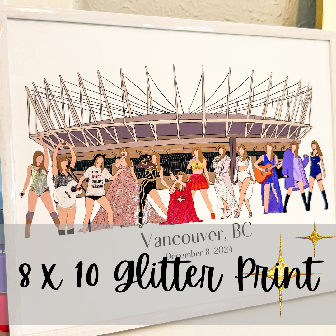Pop Icon US + Canada Leg Tour 8 x 10 Print *Glitter Version*