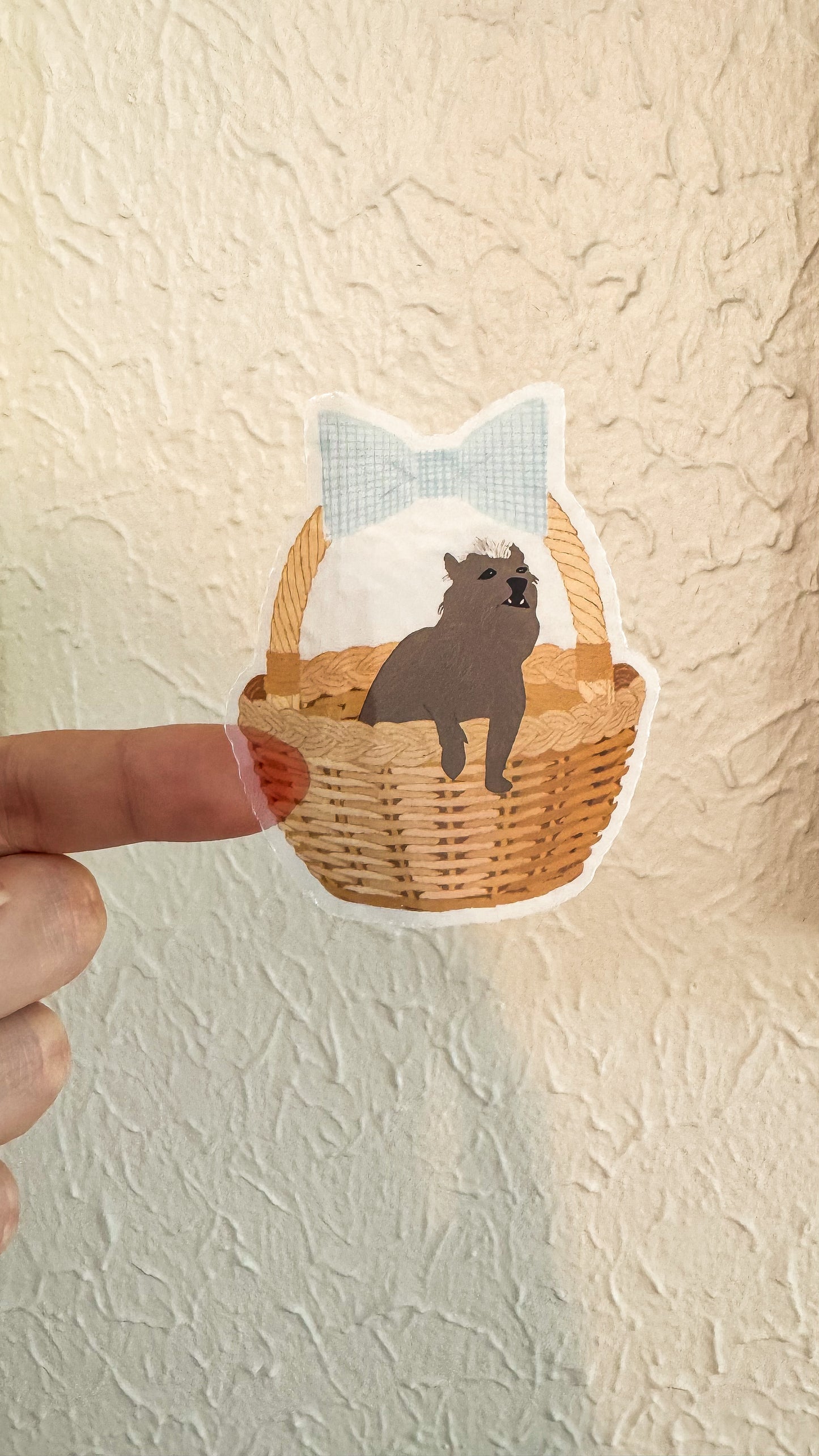 Toto Basket Transparent Vinyl Sticker