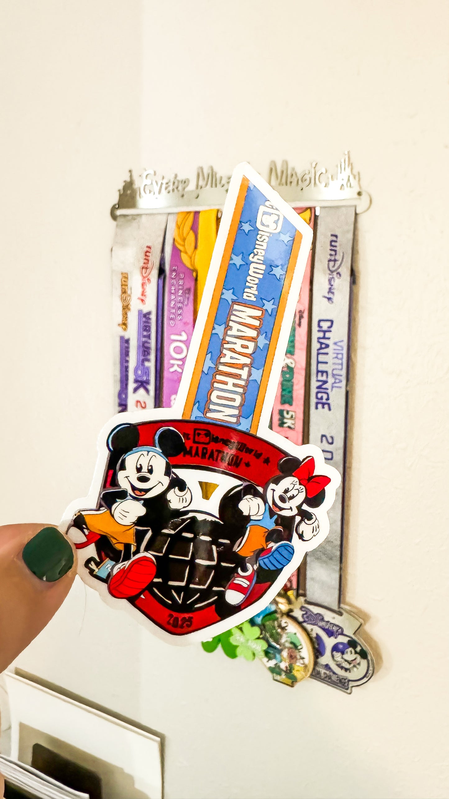 WDW 2025 Marathon Weekend 5K/10K/half/Full + Goofy & Dopey Challenge Medal Sticker