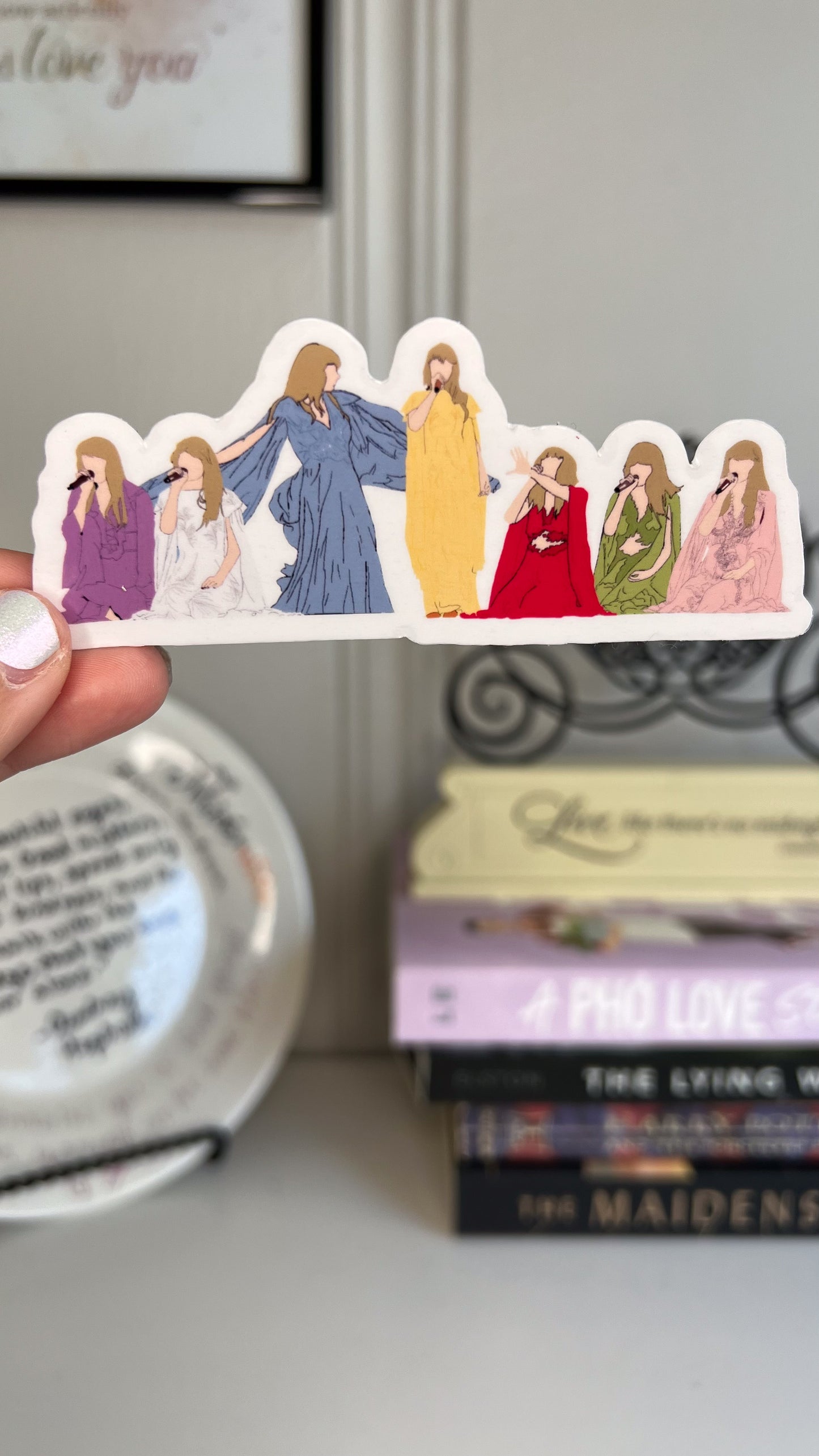 Mirrorball Outfit Lineup Transparent Sticker
