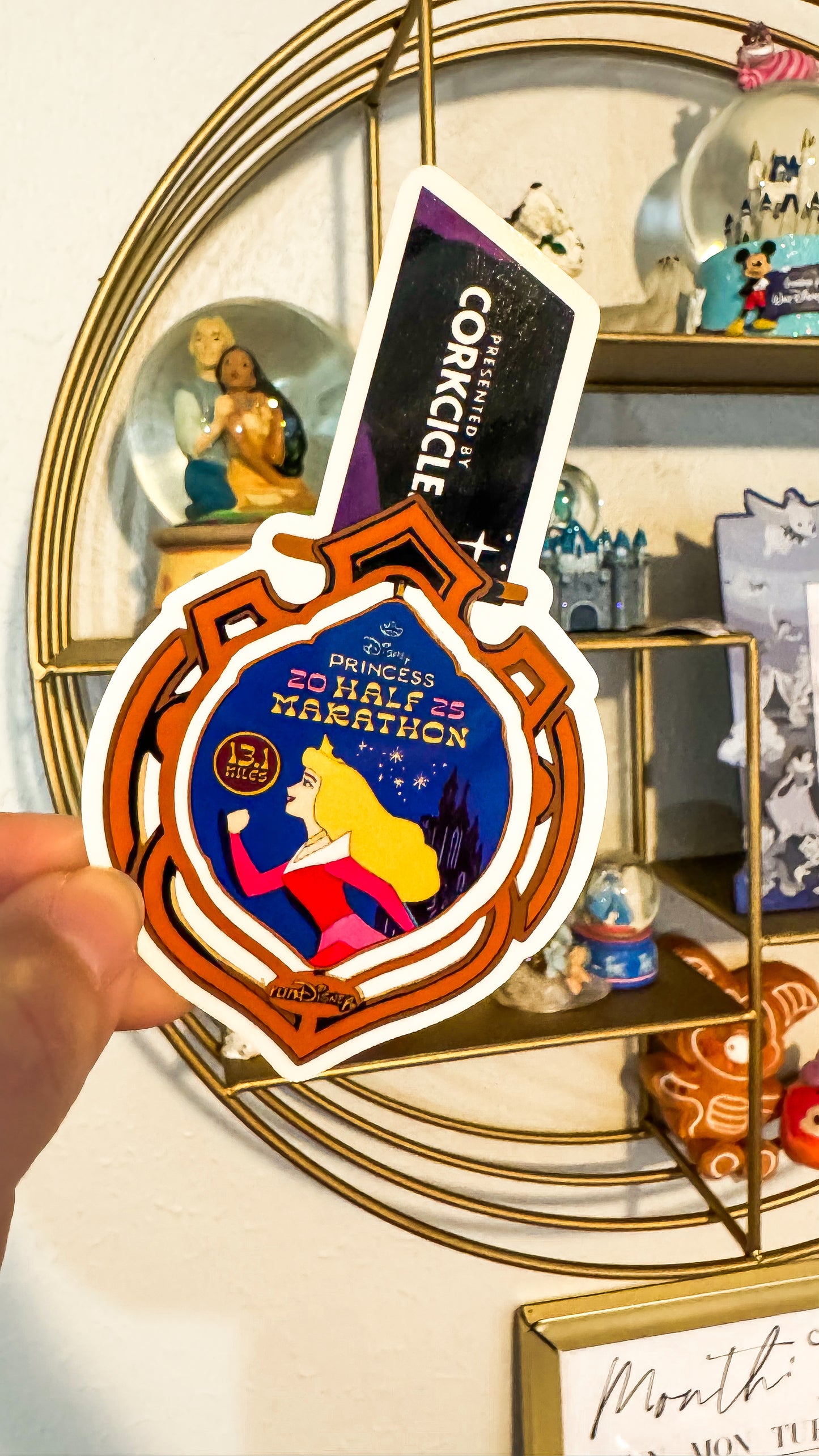 WDW 2025 Princess Weekend 5K/10K/half + Fairytale Challenge Medal Sticker, RunDisney Medals