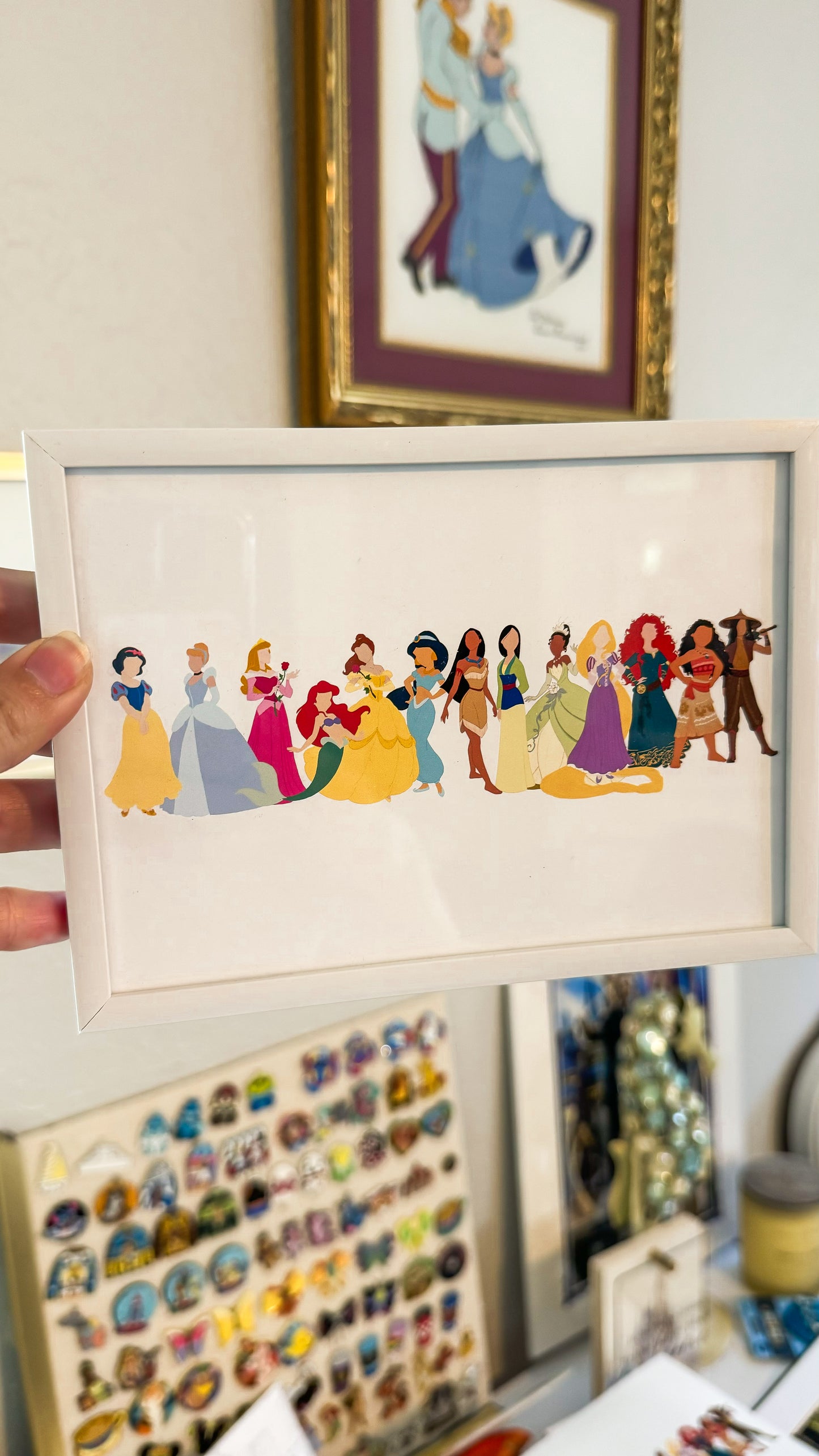 Princess Lineup Print *Glitter Option*
