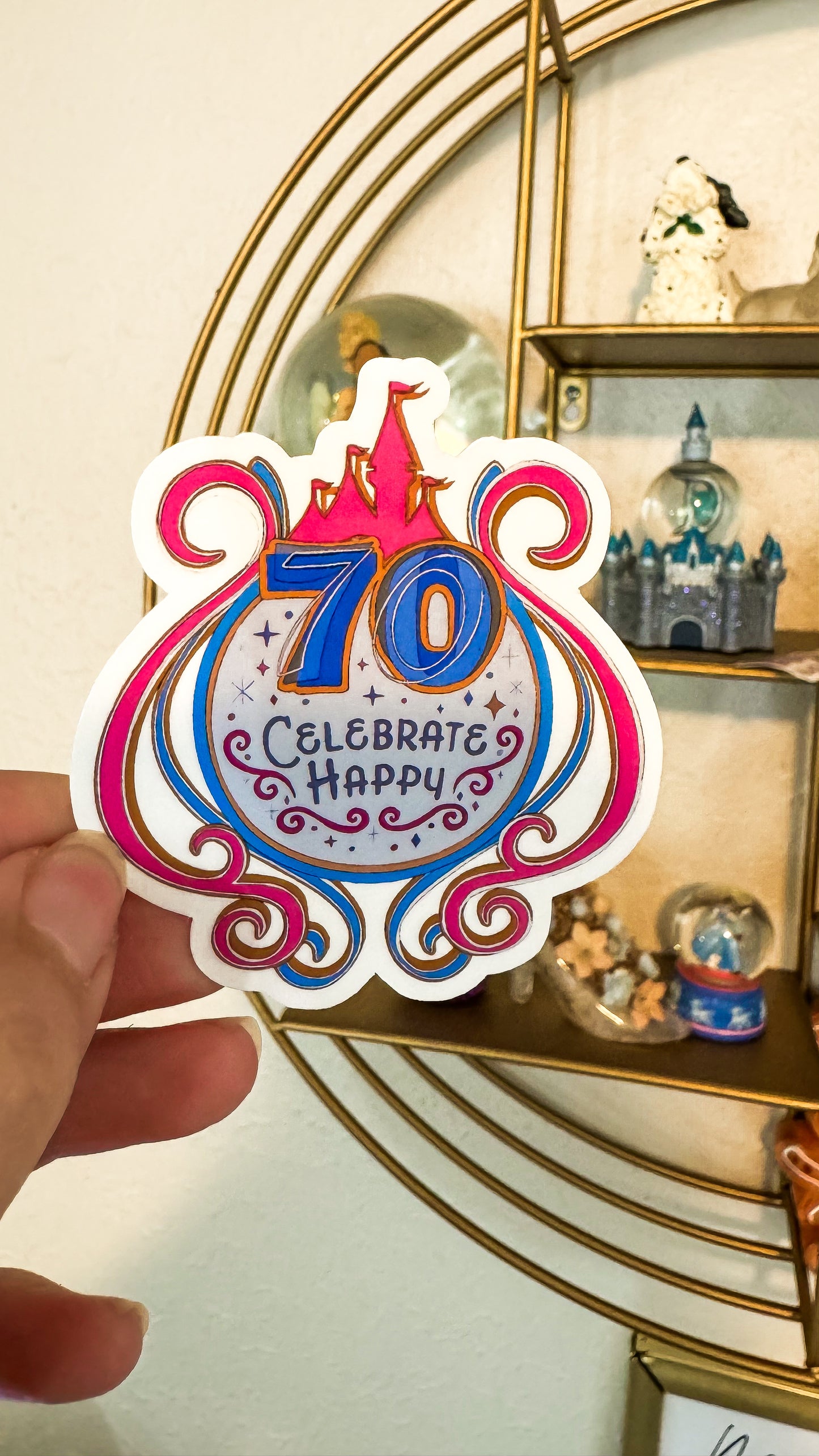 Celebrate 70 Vinyl Sticker