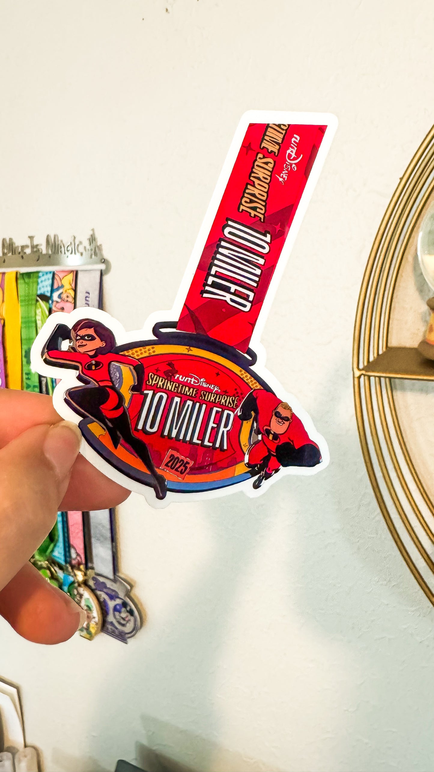 WDW 2025 Springtime Surprise 5k/10k/10miler + Challenge Medal Stickers