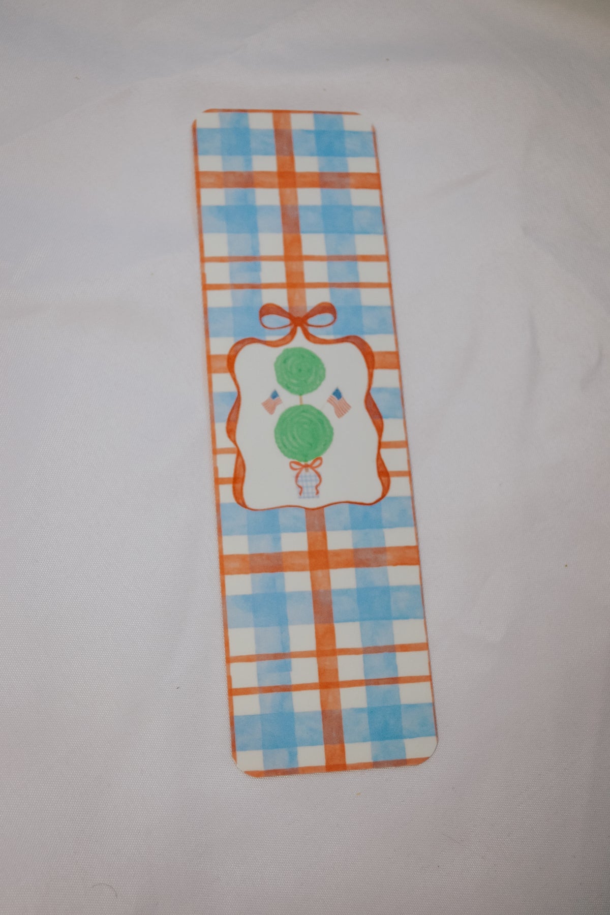 Patriotic Gingham Bookmark
