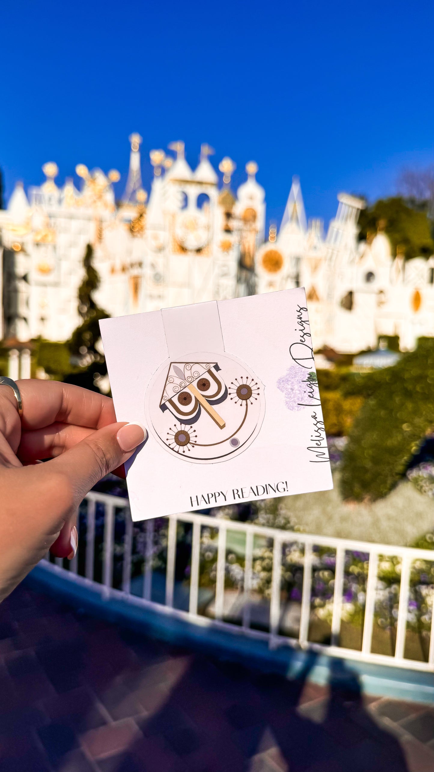 Small World Clock Face Magnetic Bookmark