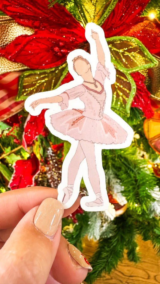 Sugarplum Dancer Vinyl Sticker