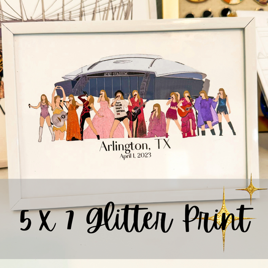 Pop Icon US Leg + Canada Tour 5 x 7 Print *Glitter Version*