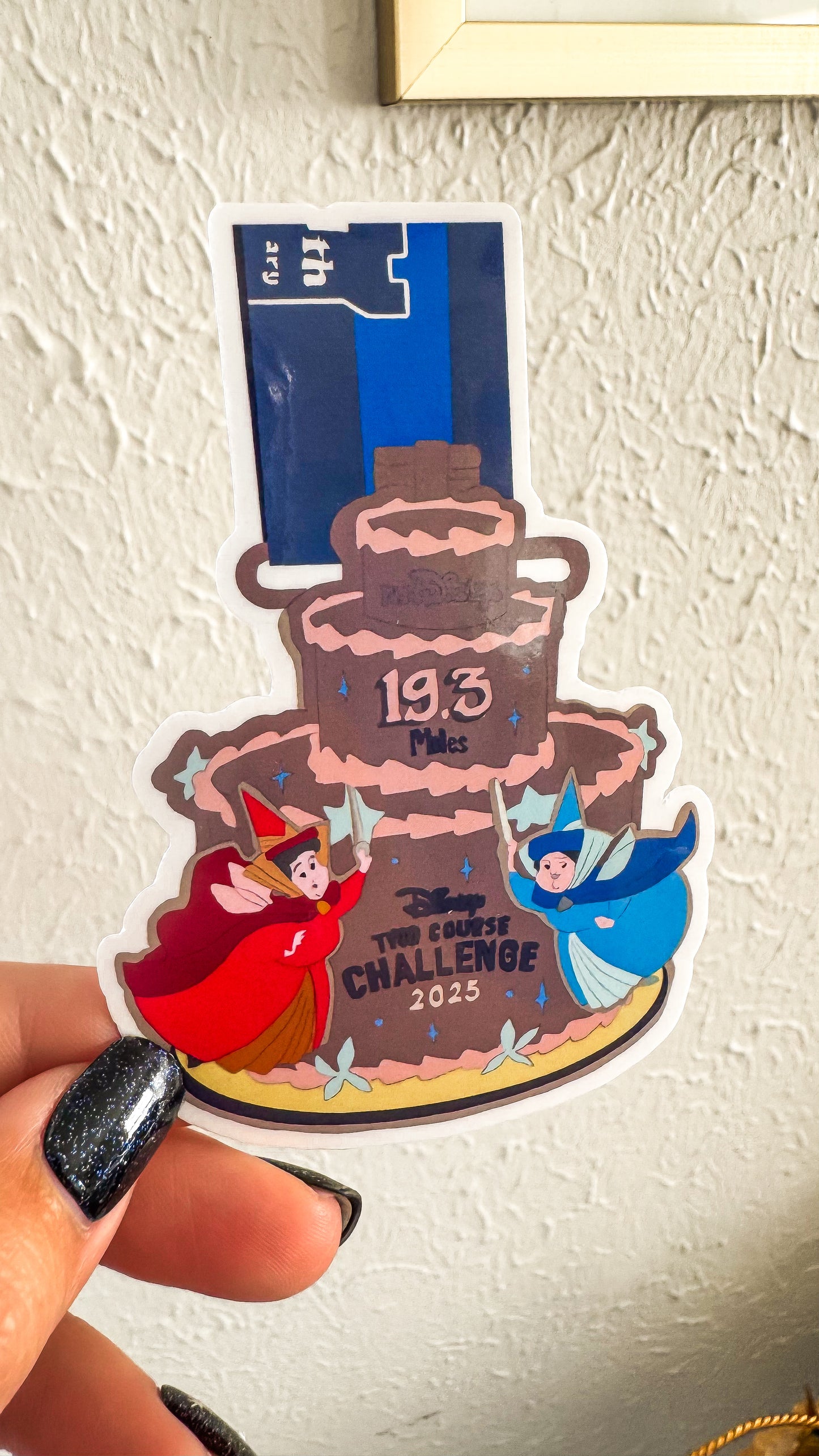 WDW 2025 Wine and Dine Medal Vinyl Stickers