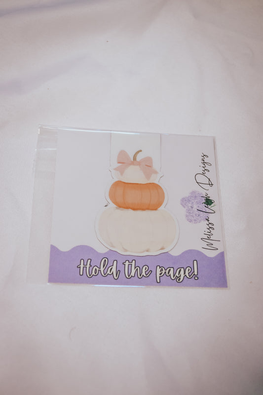 Pumpkin Magnetic Bookmark