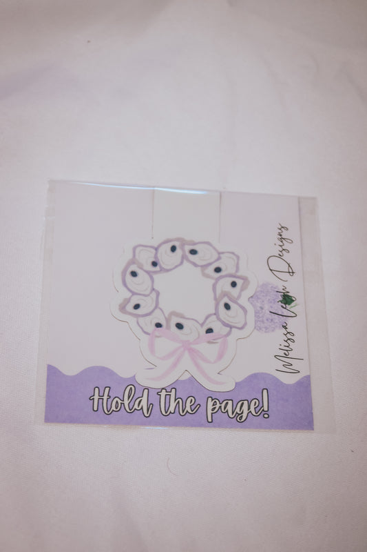 Oyster Wreath Magnetic Bookmark