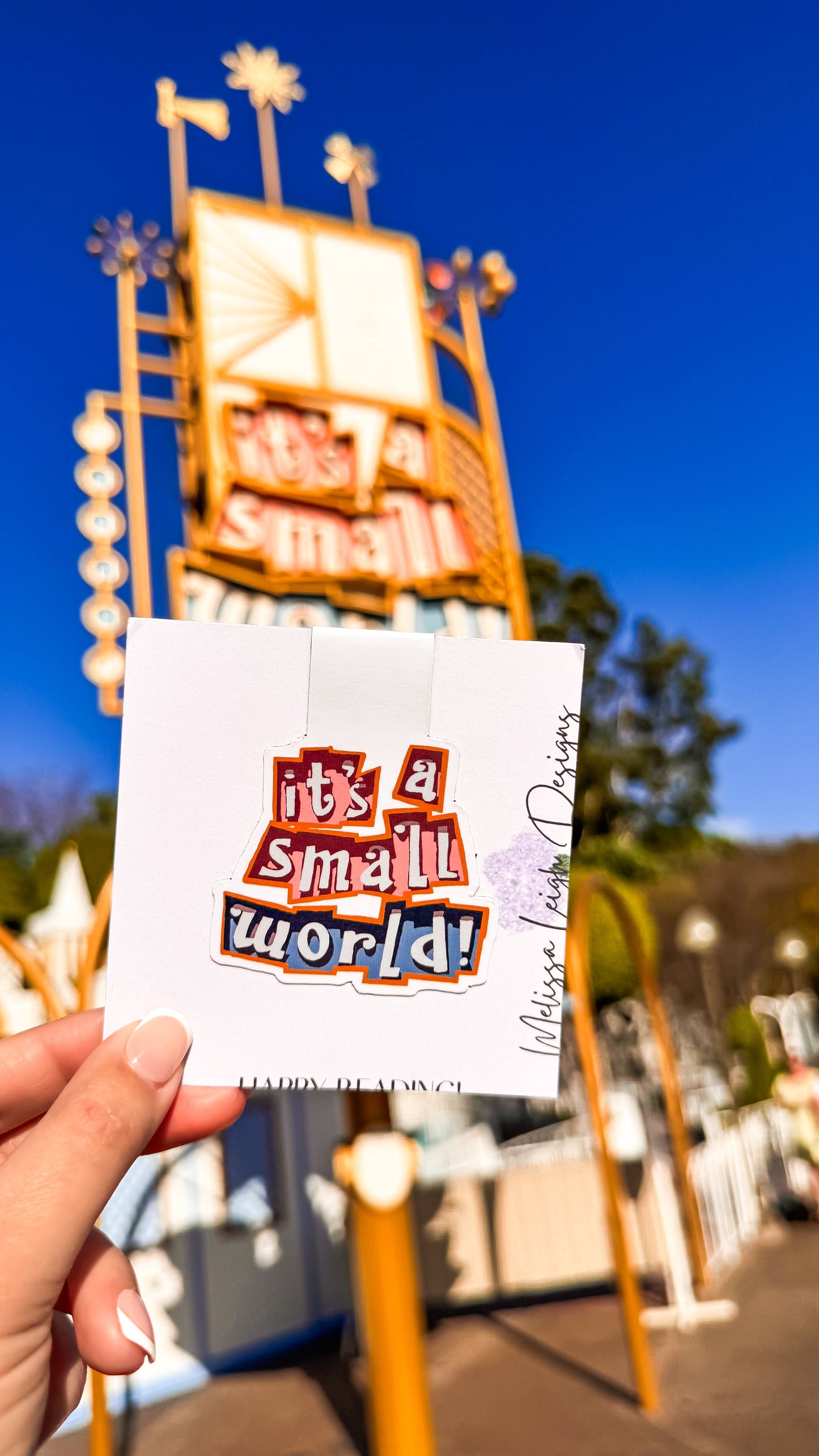 Small World Sign Magnetic Bookmark