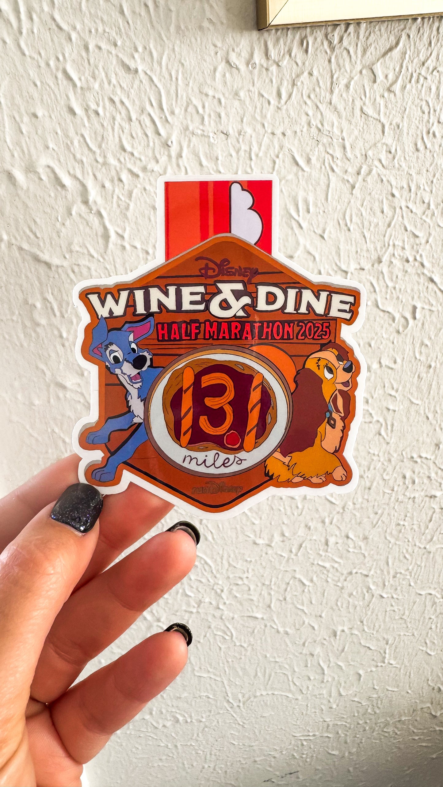 WDW 2025 Wine and Dine Medal Vinyl Stickers