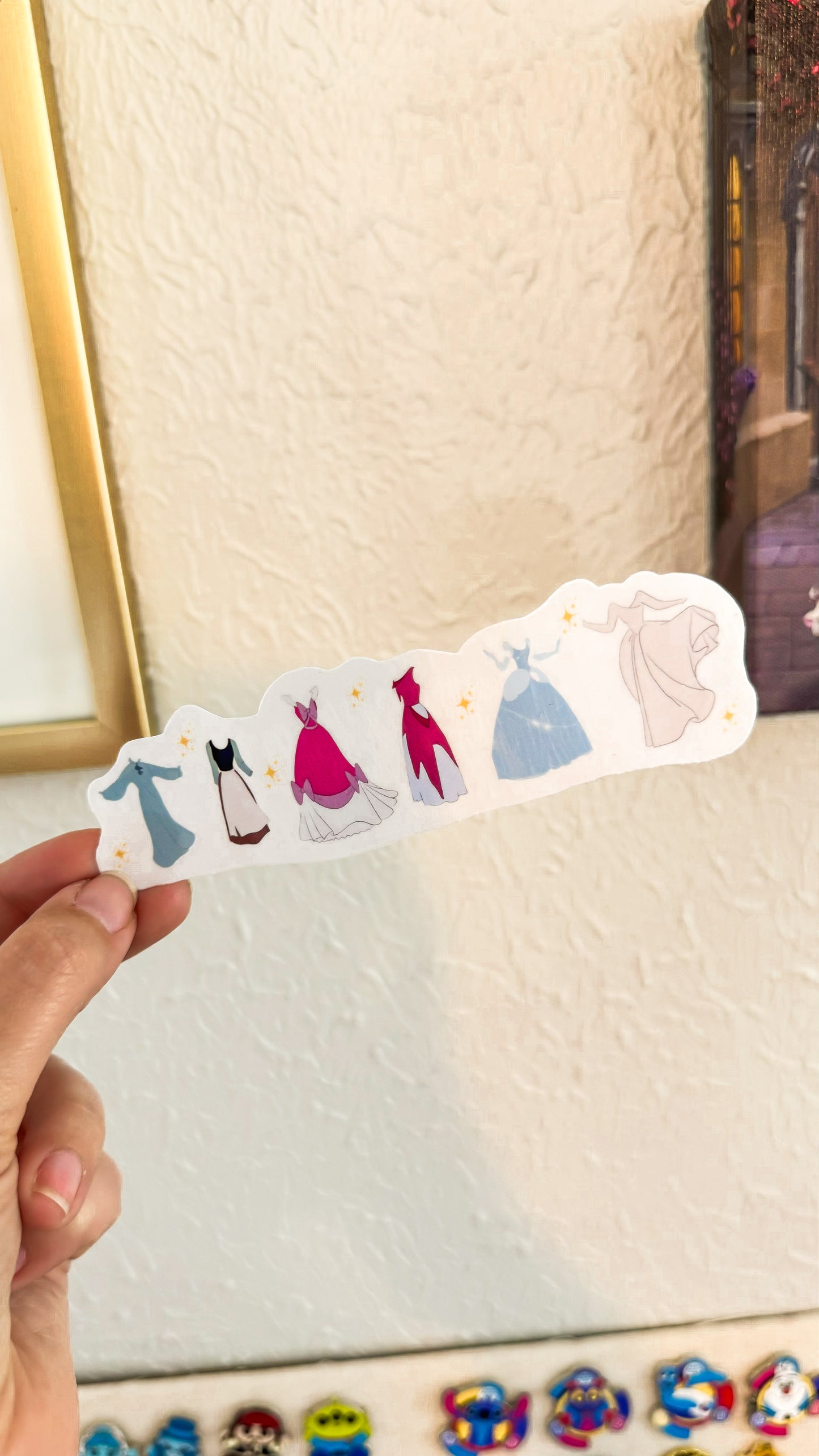 Midnight Princess Outfit Lineup Transparent Sticker