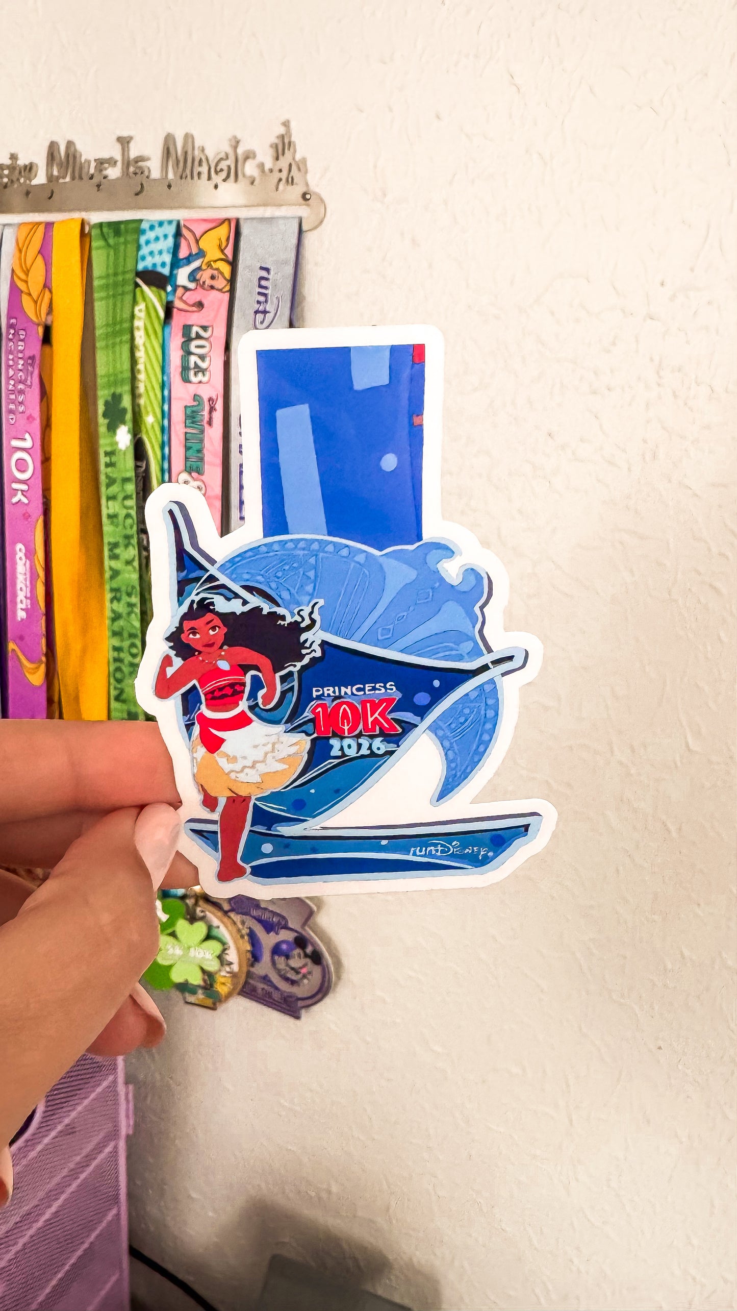 WDW 2026 Princess Weekend 5K/10K/half + Fairytale Challenge Medal Sticker, RunDisney Medals