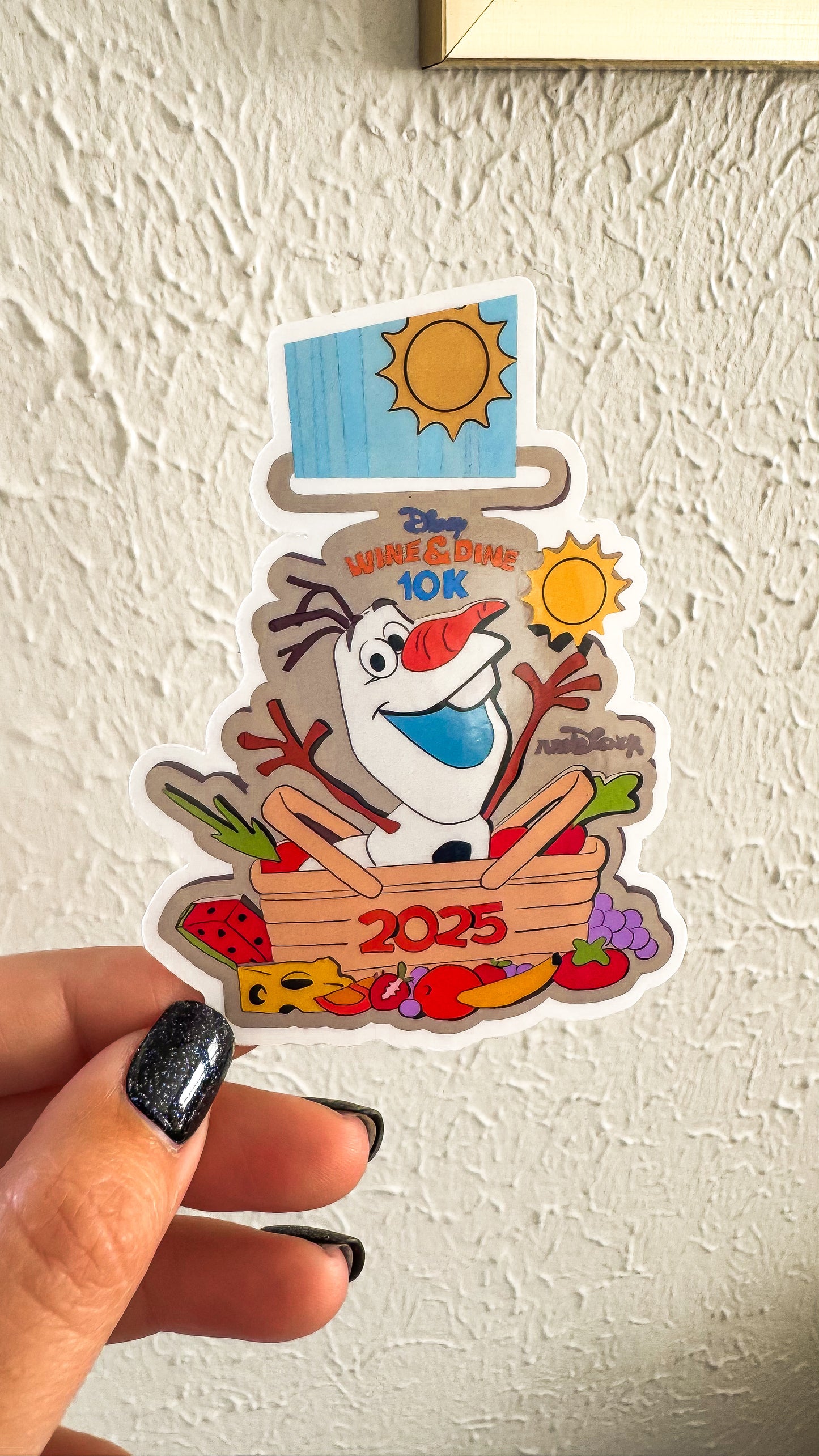 WDW 2025 Wine and Dine Medal Vinyl Stickers
