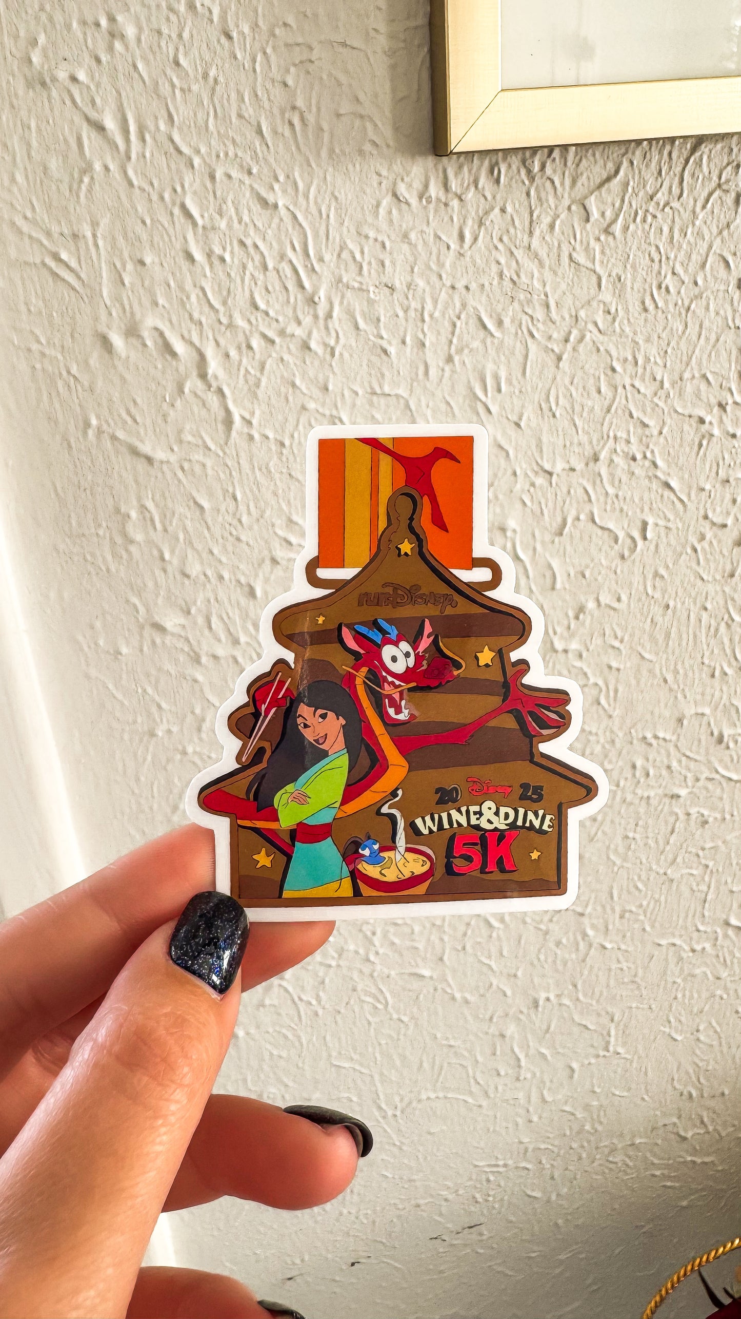 WDW 2025 Wine and Dine Medal Vinyl Stickers