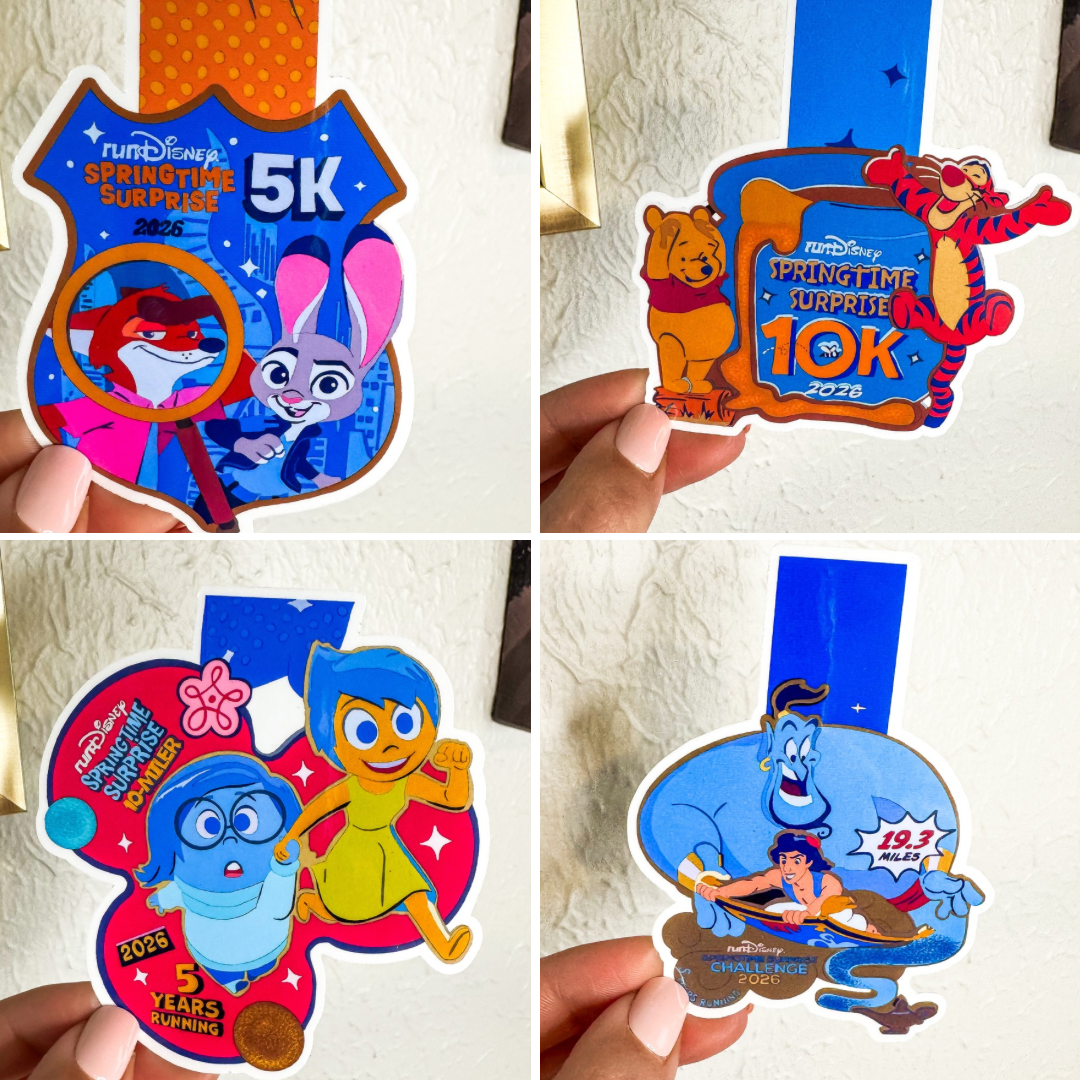 WDW Springtime Surprise 2026 5k/10k/10 miler/Challenge Medal Sticker