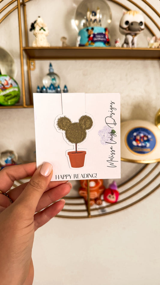 Mouse Topiary Magnetic Bookmark