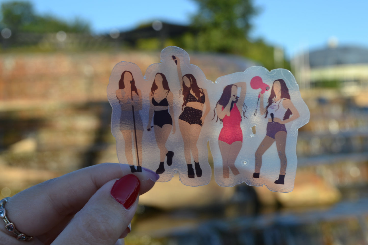 Rock Princess Tour Outfit Lineup  Transparent Vinyl Water Resistant Sticker