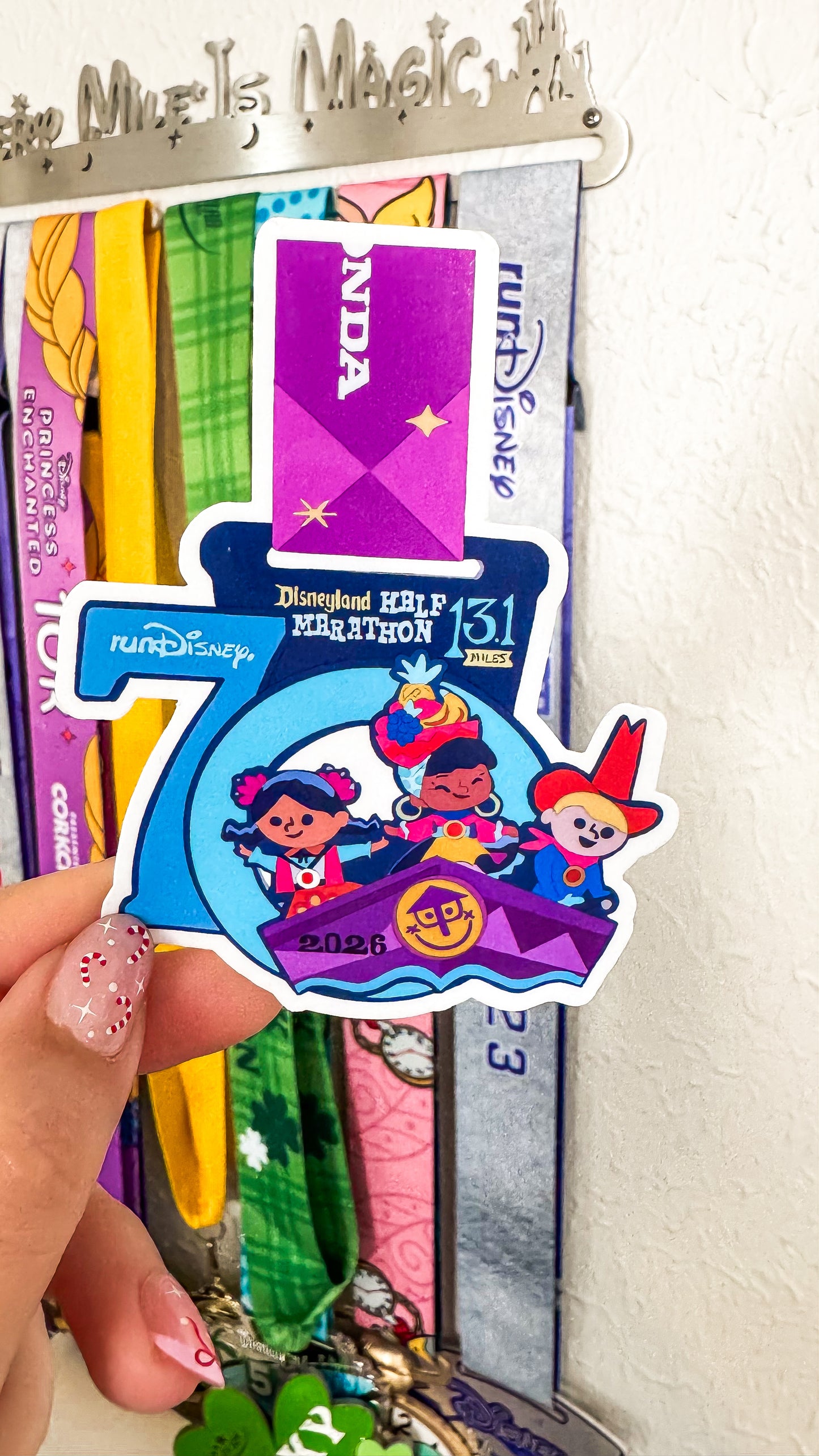 DLR Half Marathon Weekend 2026 Medal Sticker