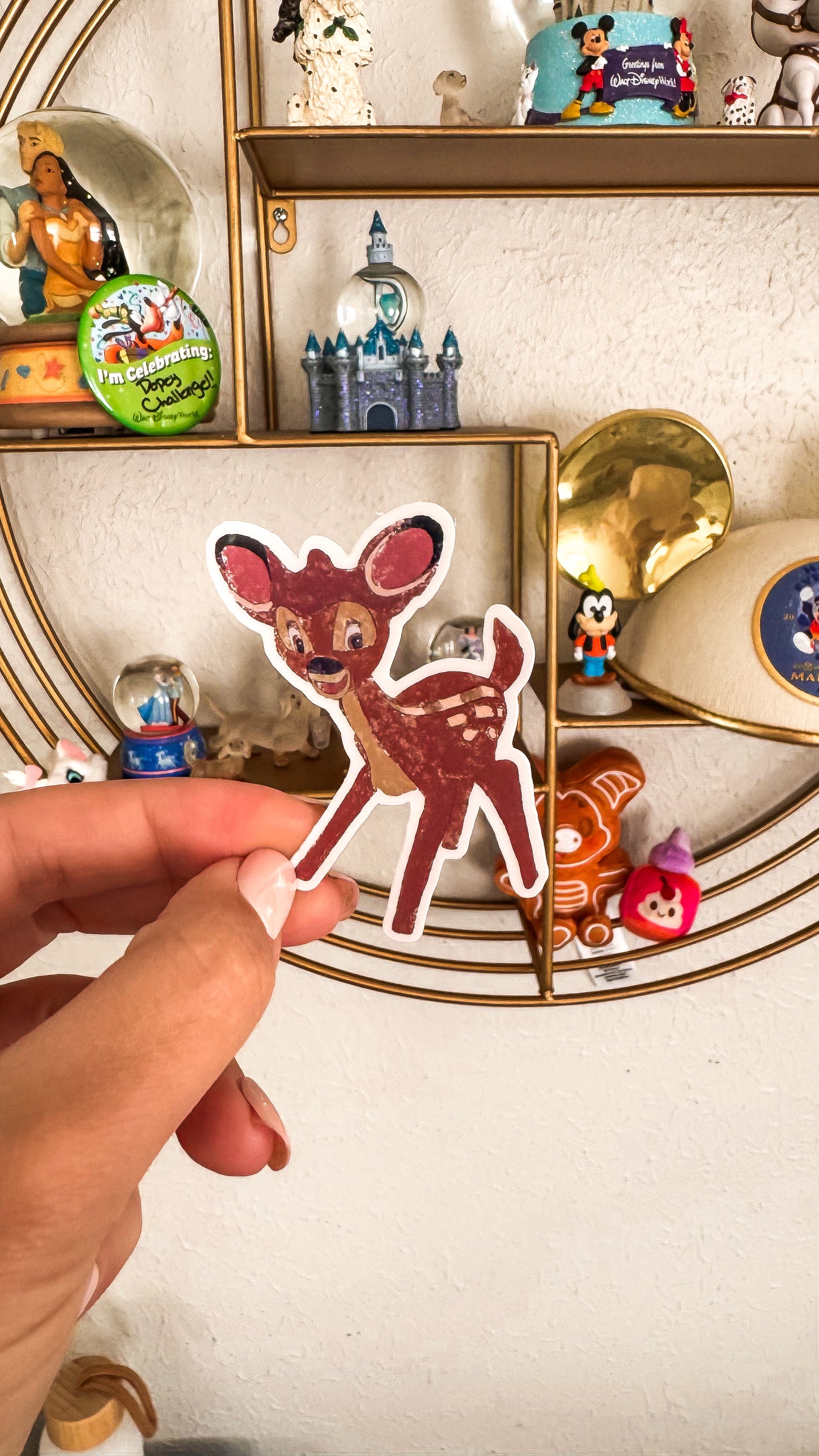 Deer Topiary Vinyl Sticker