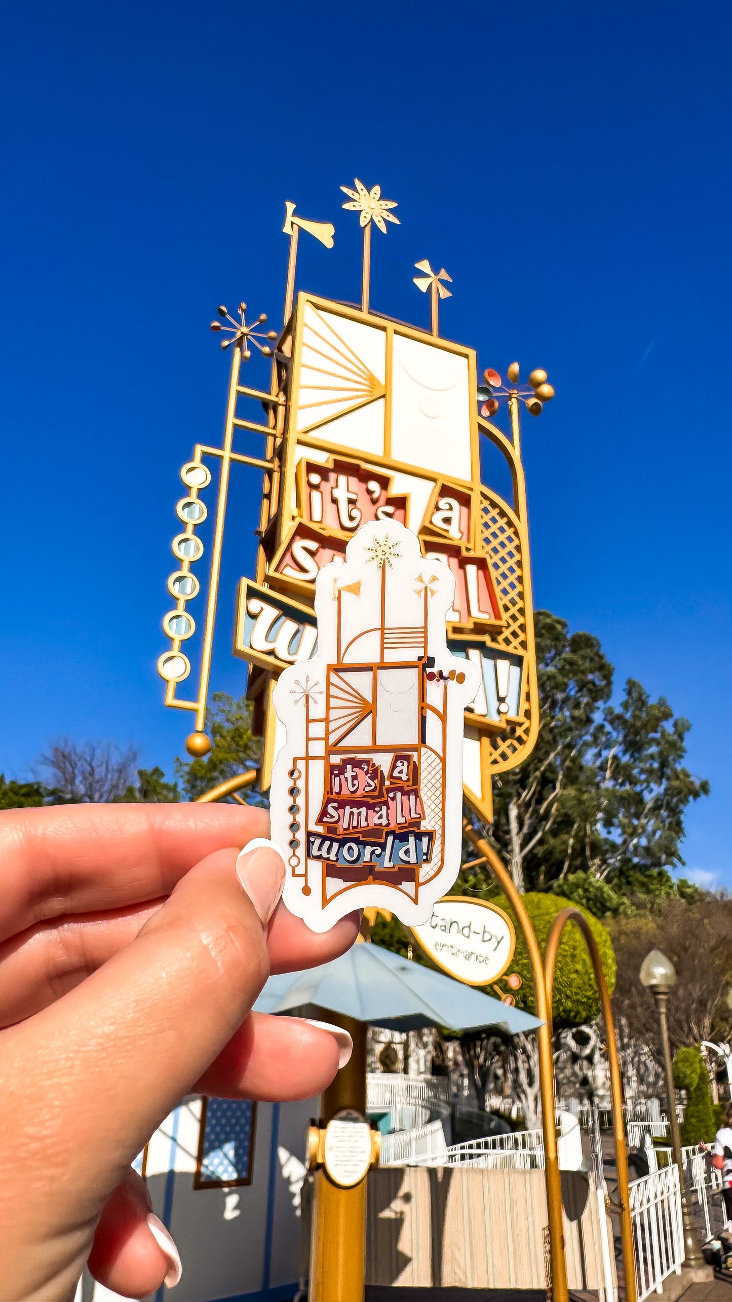 Small World Sign Vinyl Sticker
