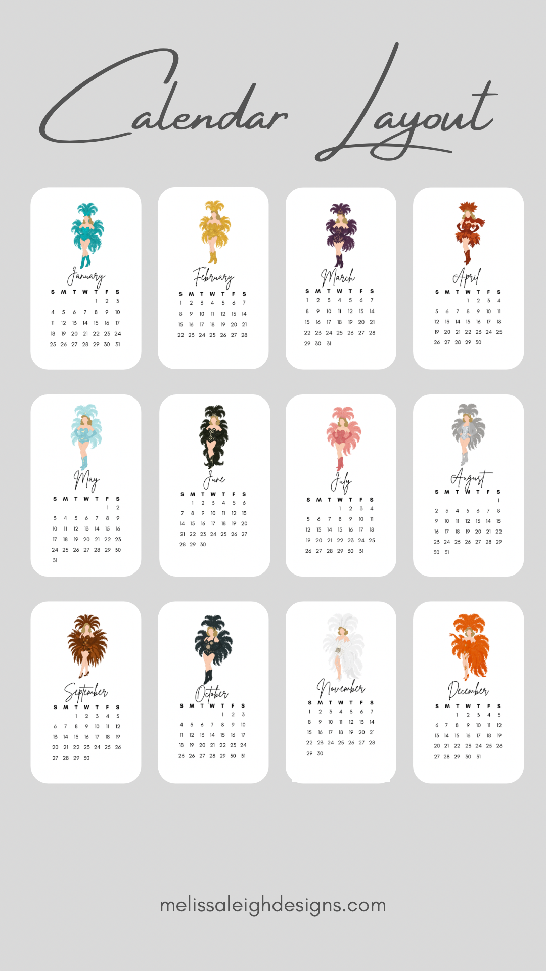 Showgirl 2026 Desk Calendar