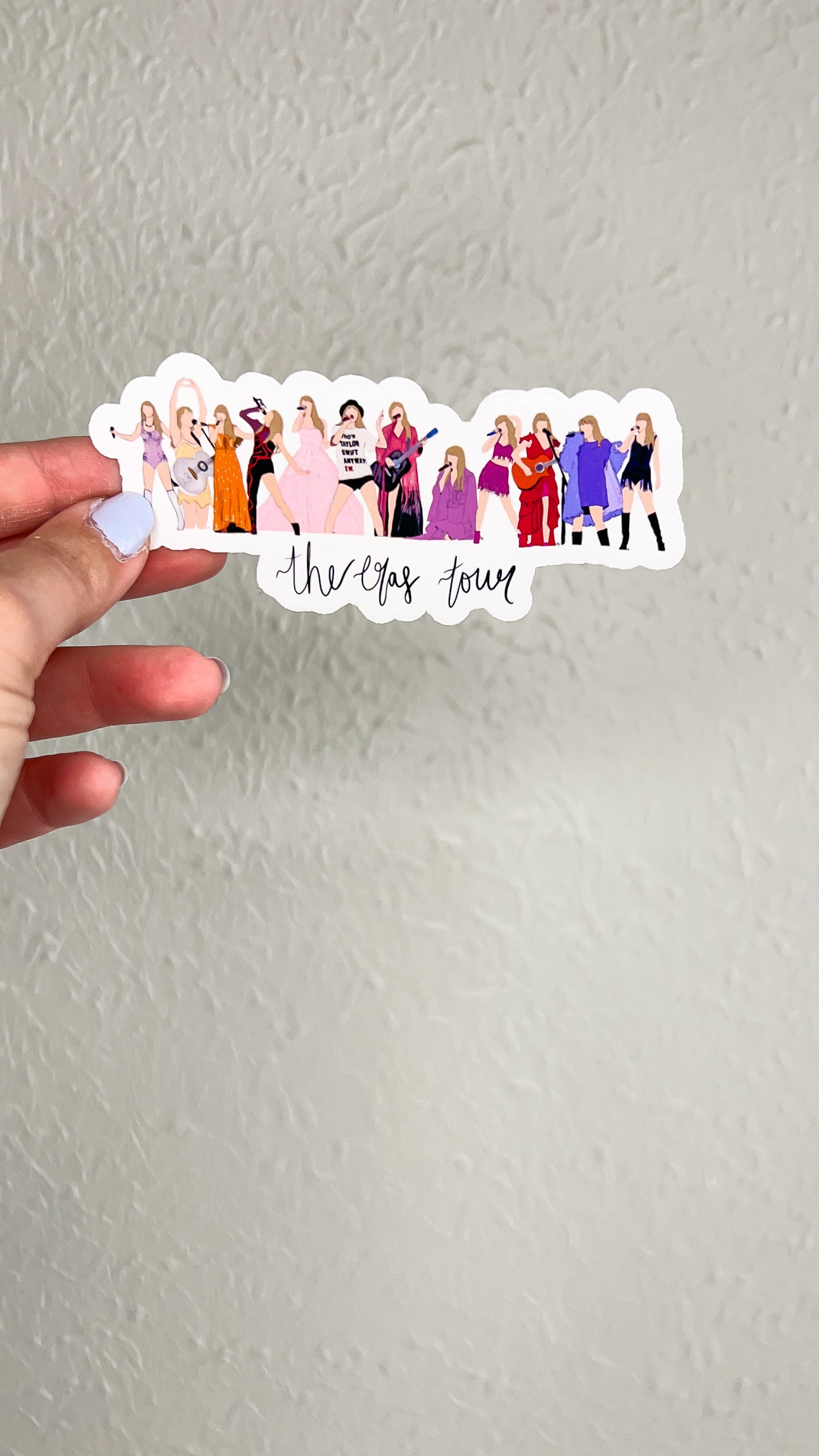Pop Icon Eras Outfit Show US/Canada Leg Specific Transparent Sticker