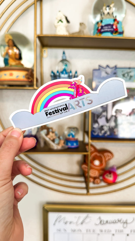 Festival of the Arts Sign Epcot Disney Vinyl Sticker