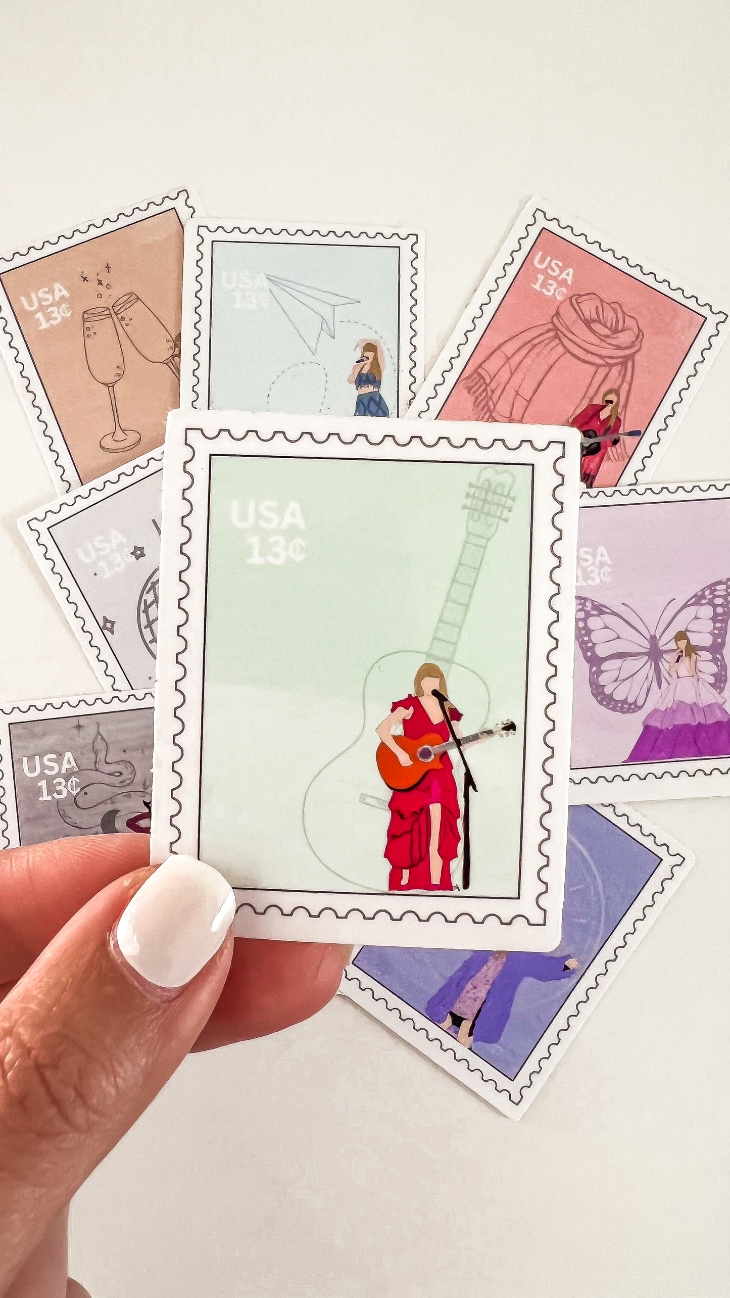 Pop Icon Stamp Vinyl Transparent Sticker