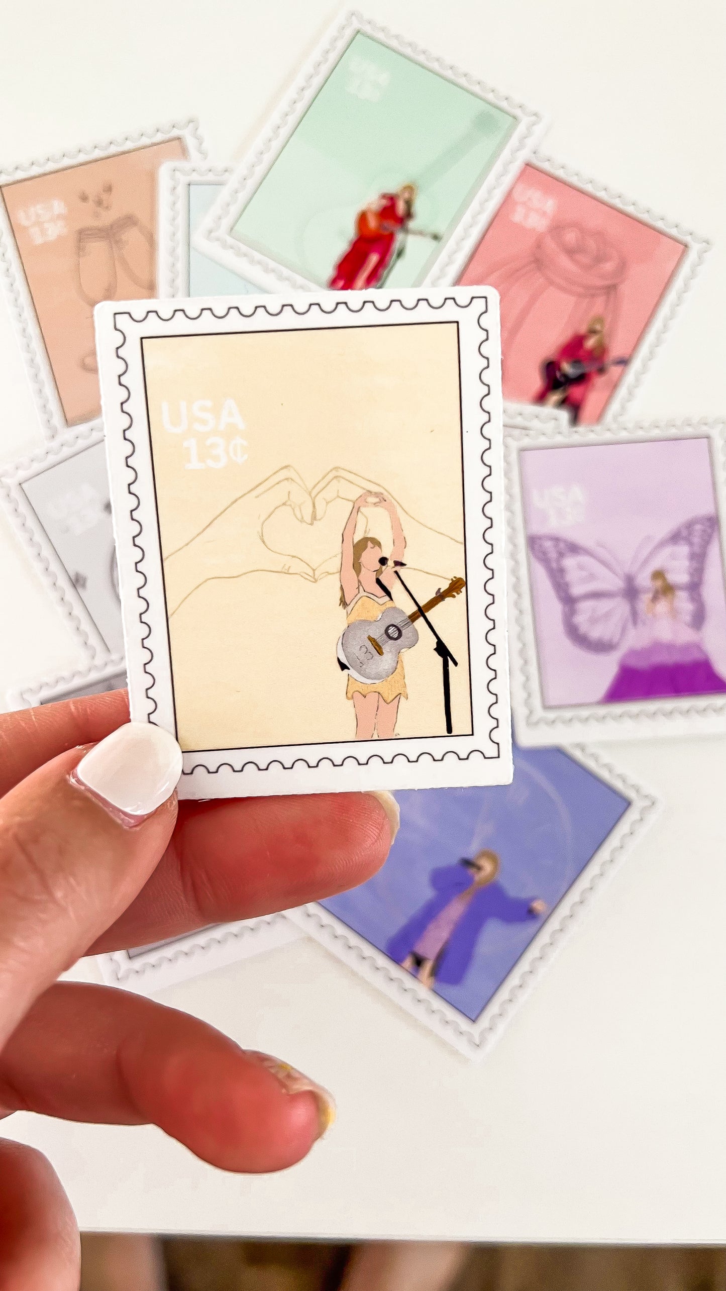 Pop Icon Stamp Vinyl Transparent Sticker