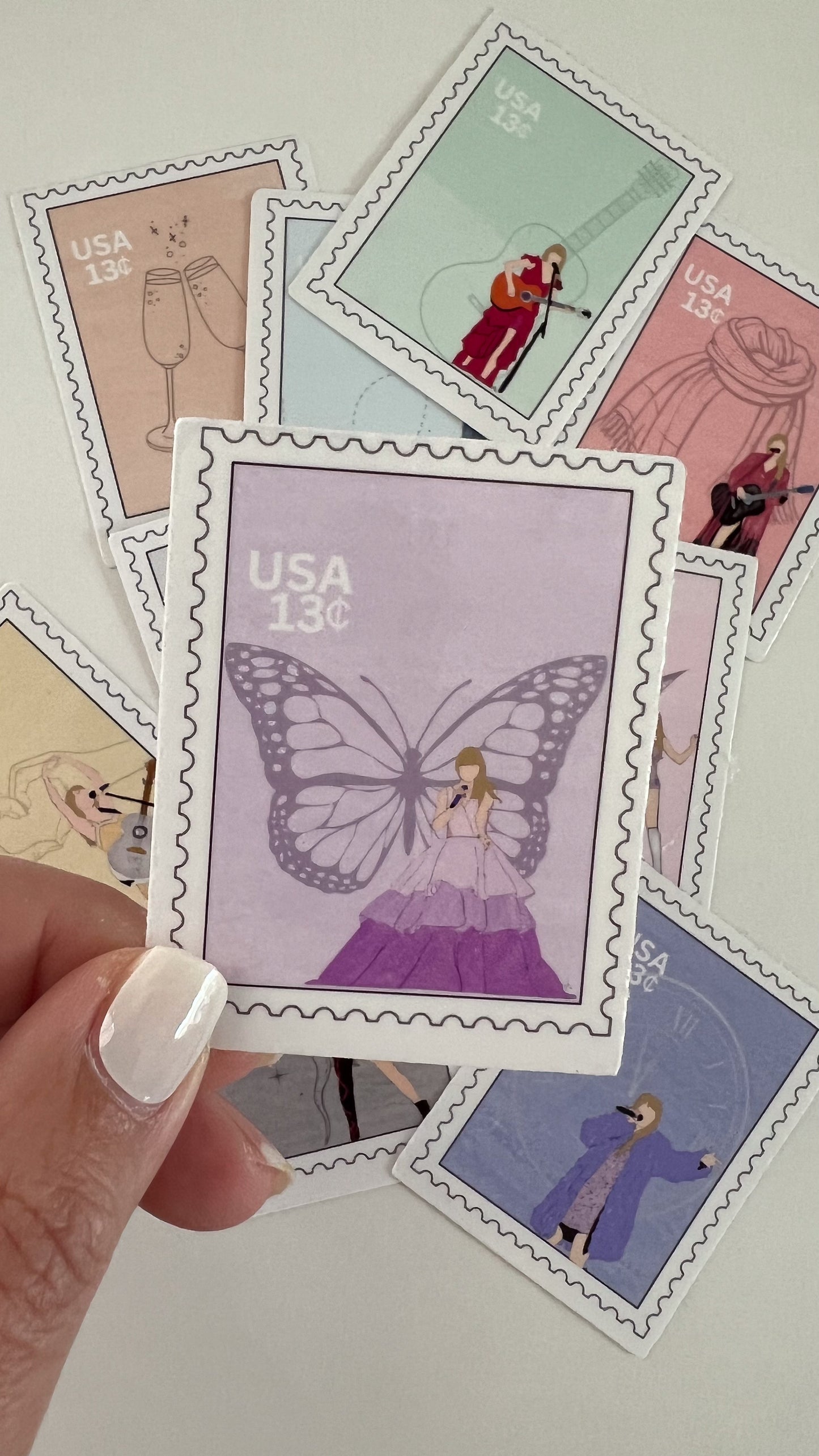 Pop Icon Stamp Vinyl Transparent Sticker