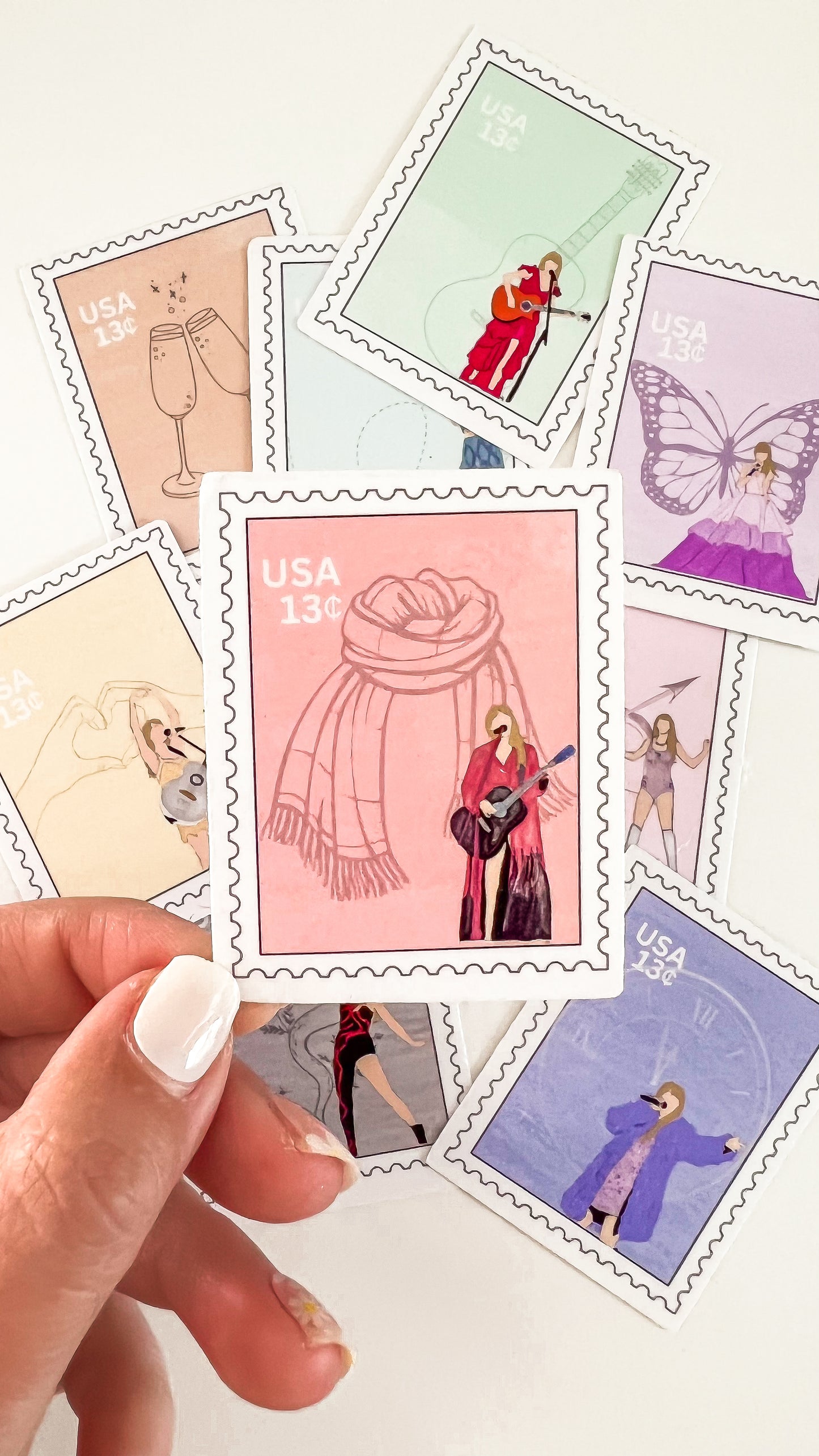Pop Icon Stamp Vinyl Transparent Sticker