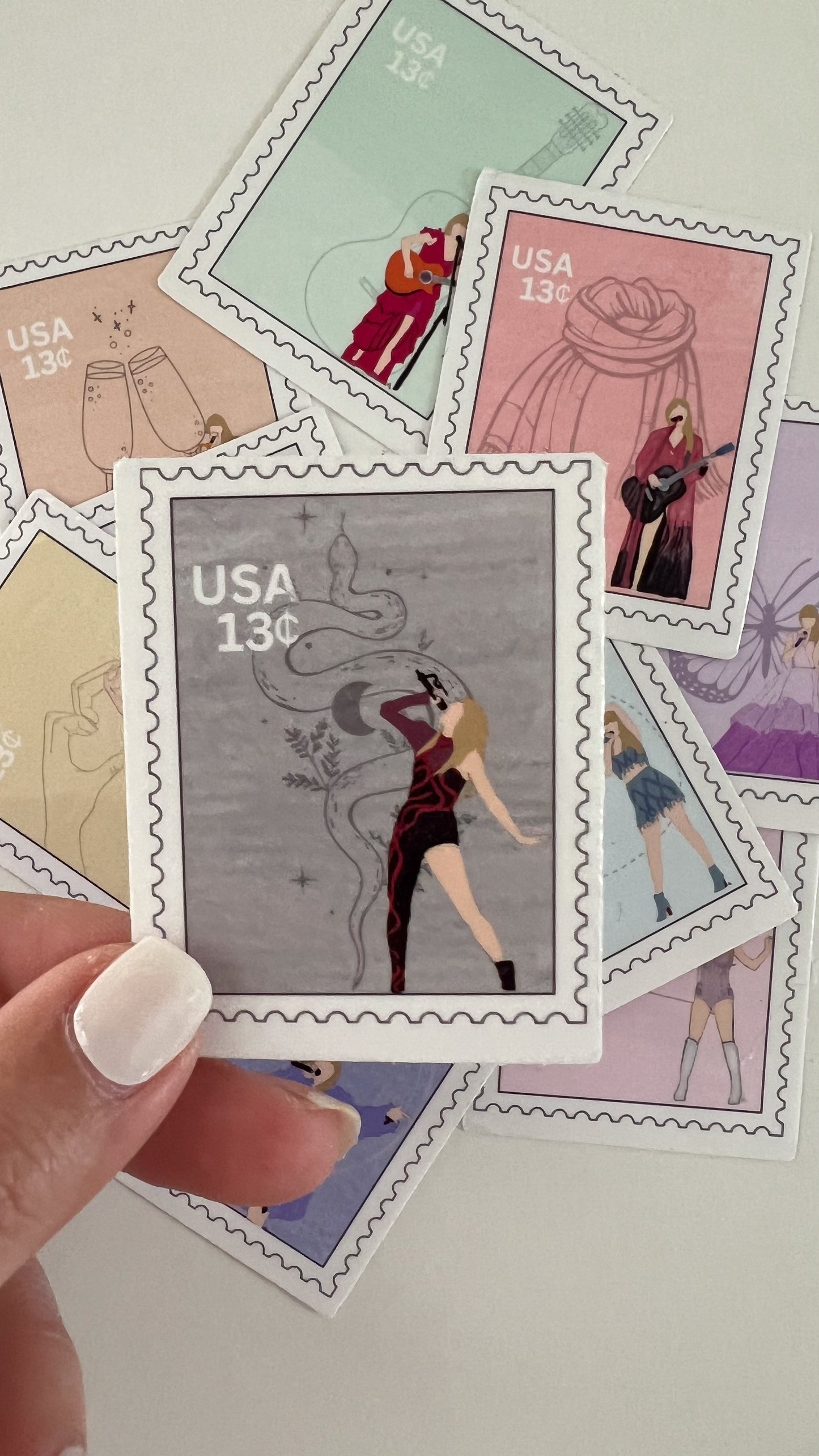 Pop Icon Stamp Vinyl Transparent Sticker