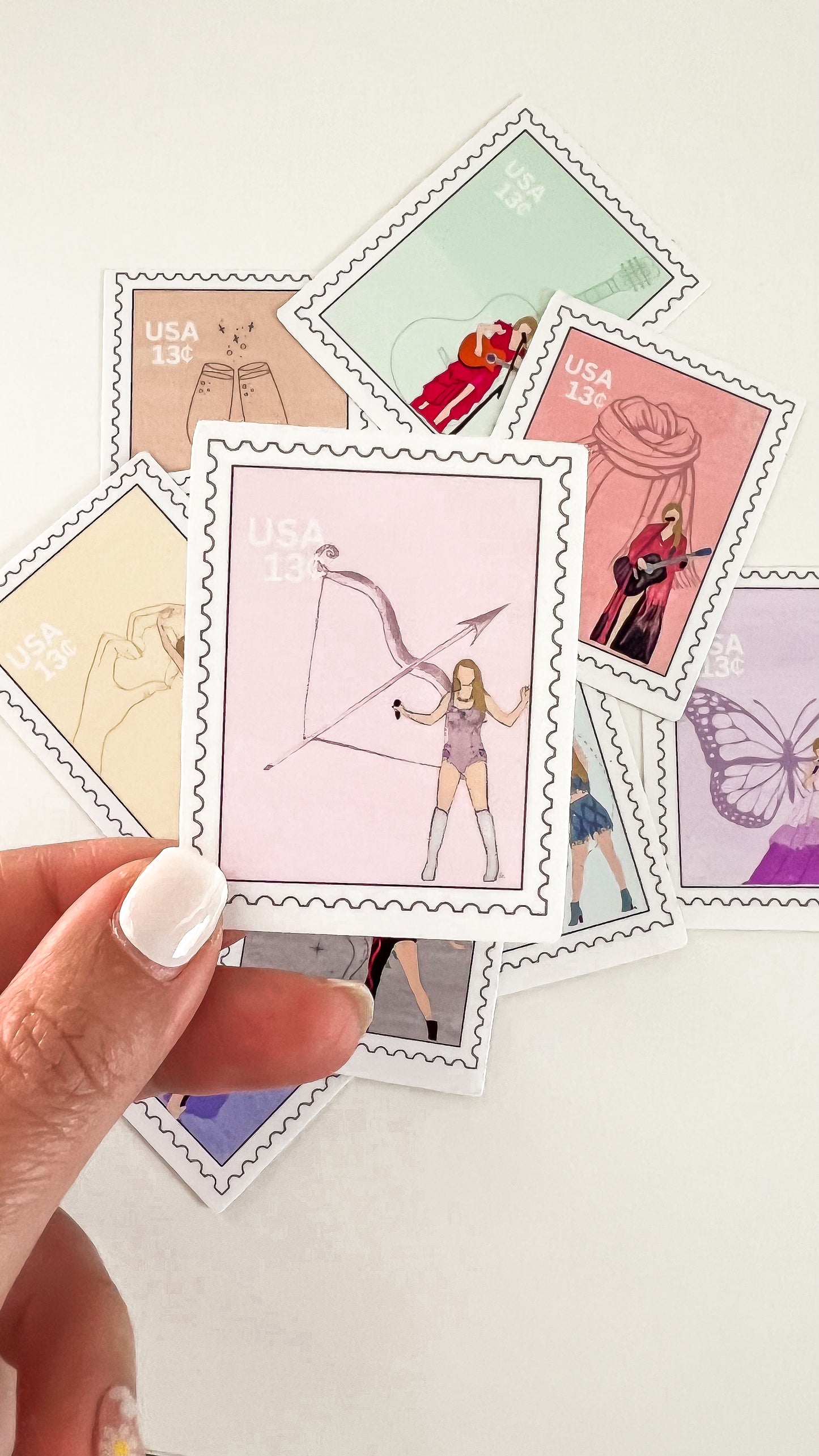 Pop Icon Stamp Vinyl Transparent Sticker
