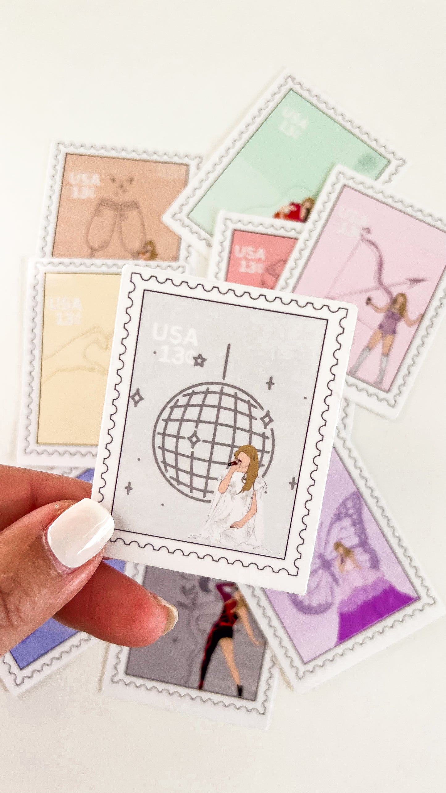 Pop Icon Stamp Vinyl Transparent Sticker