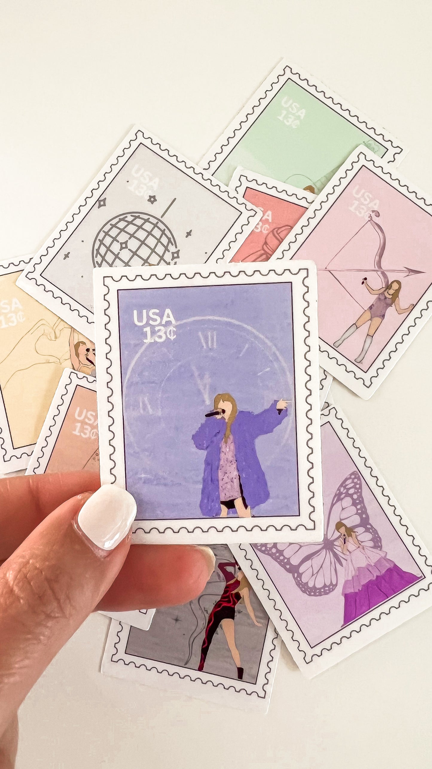 Pop Icon Stamp Vinyl Transparent Sticker
