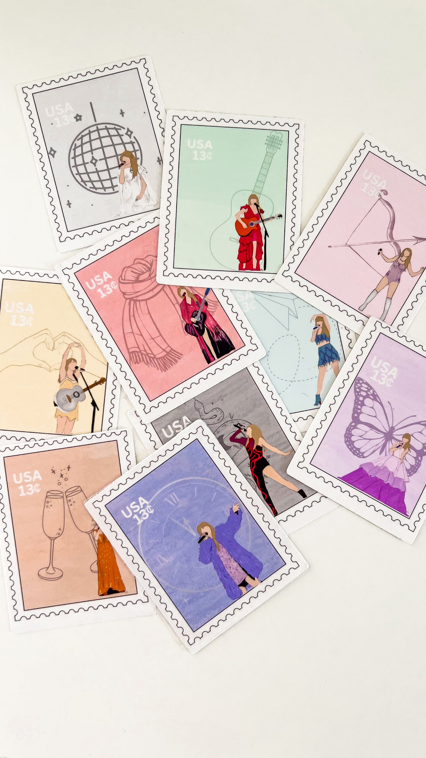 Pop Icon Stamp Vinyl Transparent Sticker