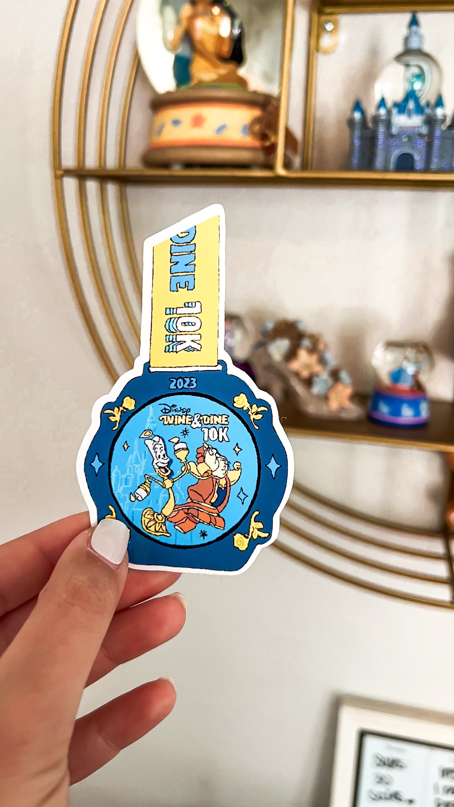 WDW Wine & Dine 2023 Weekend 5K + 2 Course Challenge Medal Sticker