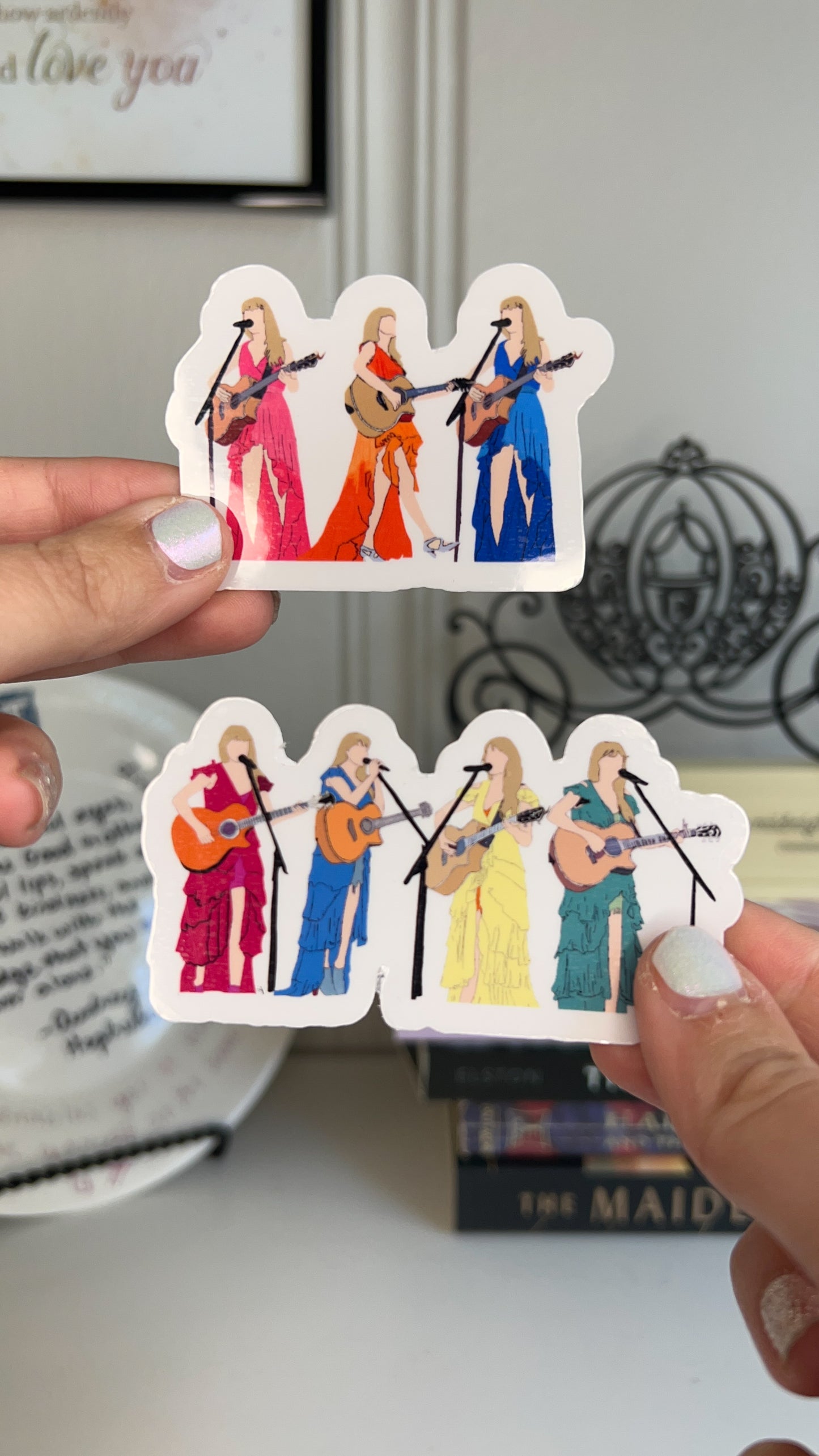 Surprise Song/Acoustic Set Outfit Lineup Transparent Sticker
