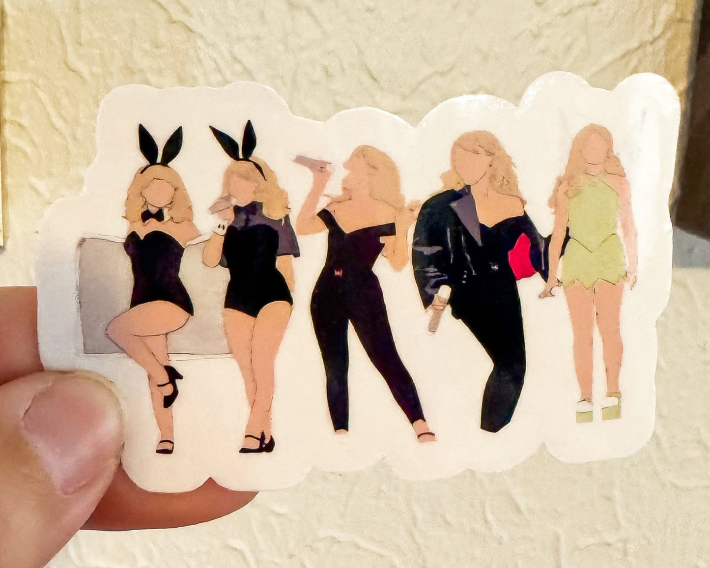 Pop Princess Outfit Transparent Sticker