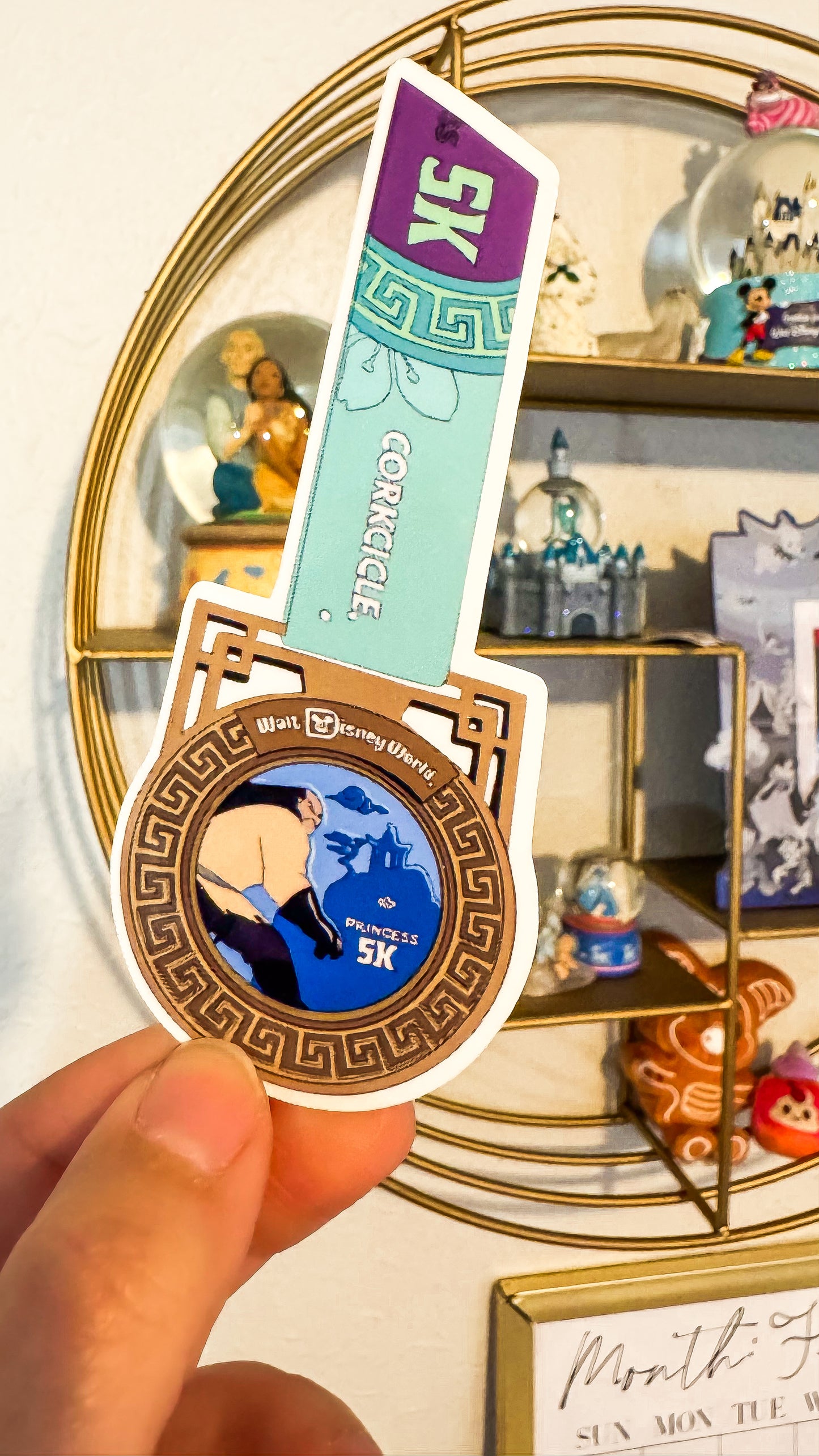 WDW 2025 Princess Weekend 5K/10K/half + Fairytale Challenge Medal Sticker, RunDisney Medals