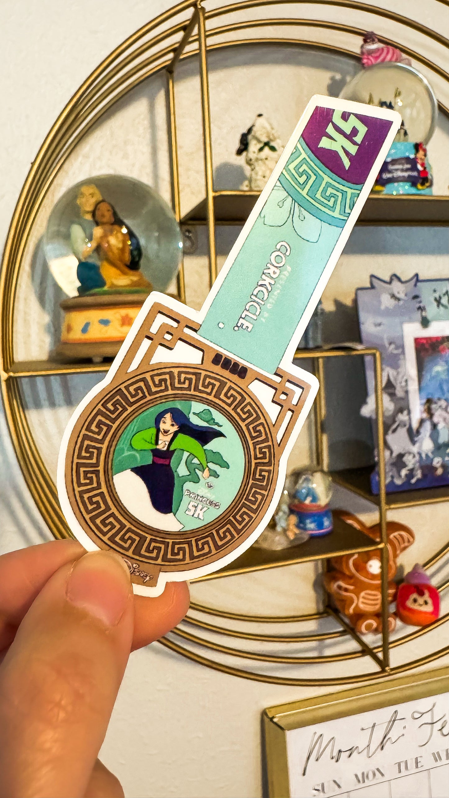 WDW 2025 Princess Weekend 5K/10K/half + Fairytale Challenge Medal Sticker, RunDisney Medals