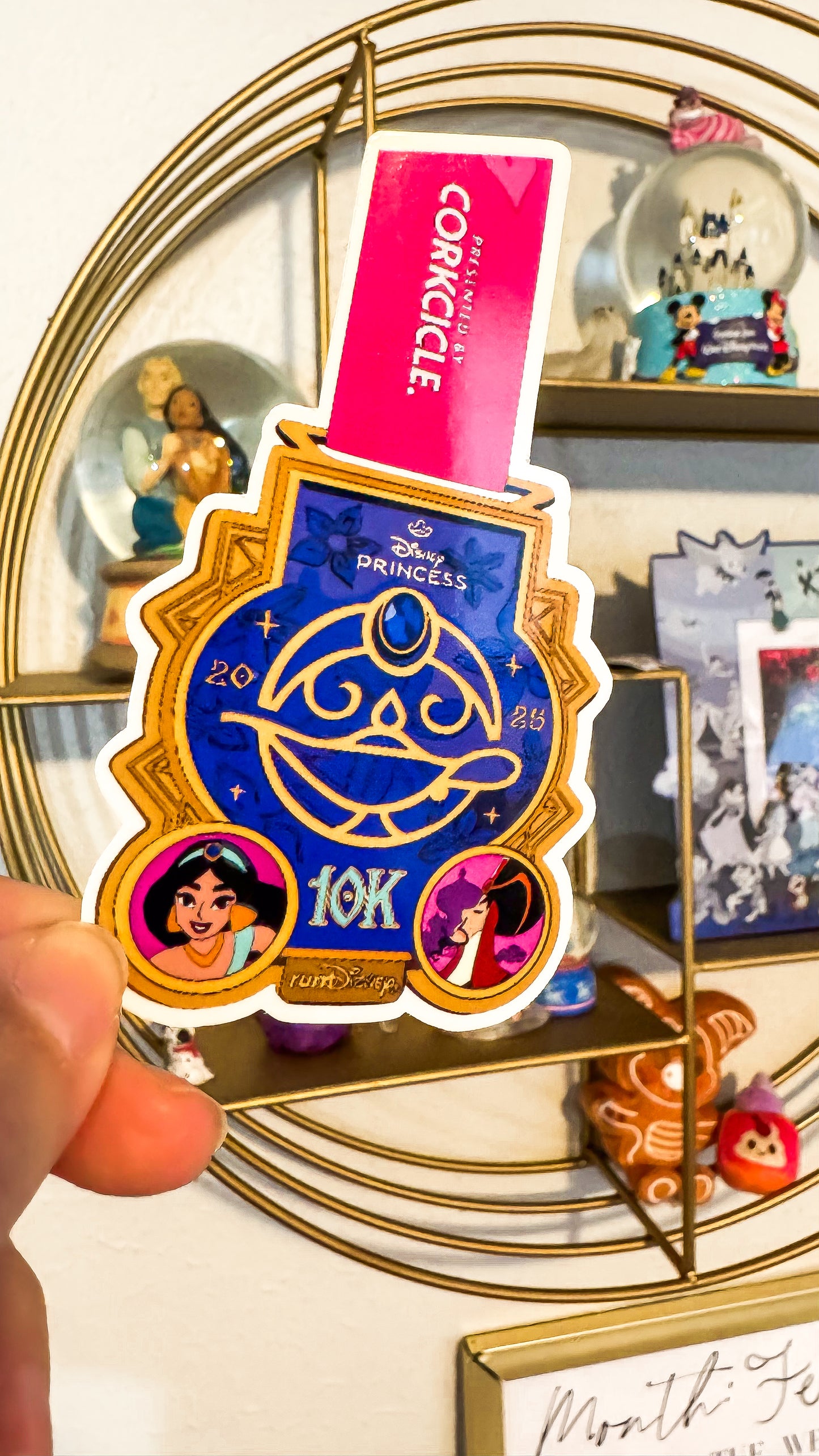WDW 2025 Princess Weekend 5K/10K/half + Fairytale Challenge Medal Sticker, RunDisney Medals