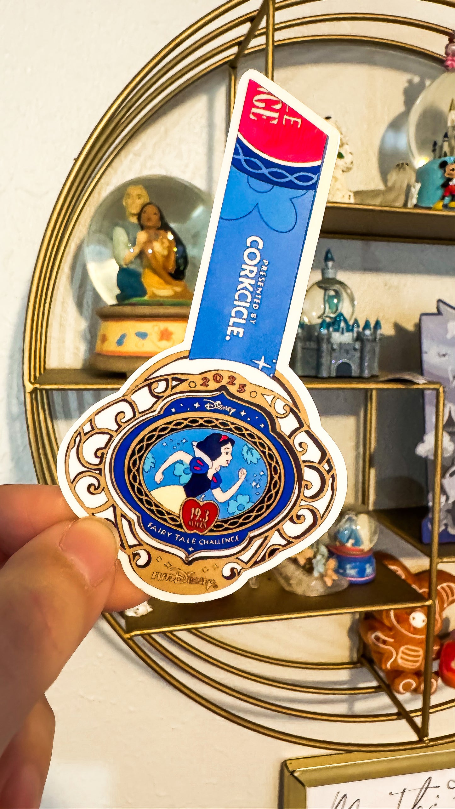 WDW 2025 Princess Weekend 5K/10K/half + Fairytale Challenge Medal Sticker, RunDisney Medals