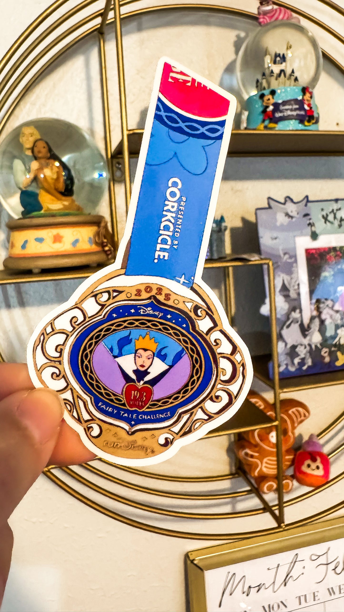 WDW 2025 Princess Weekend 5K/10K/half + Fairytale Challenge Medal Sticker, RunDisney Medals
