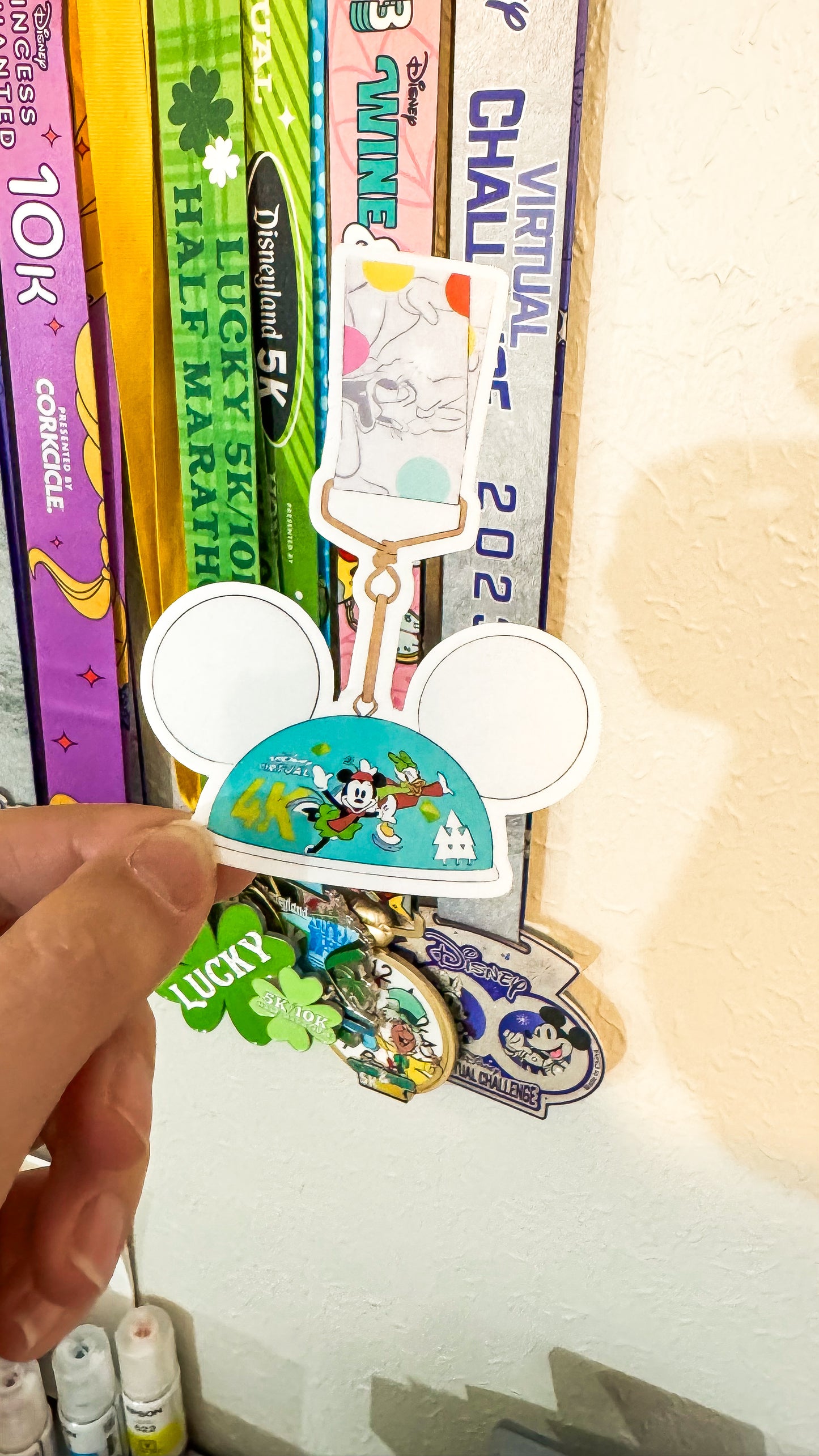 RunDisney 2023 4ks of Christmas Medal Vinyl Stickers