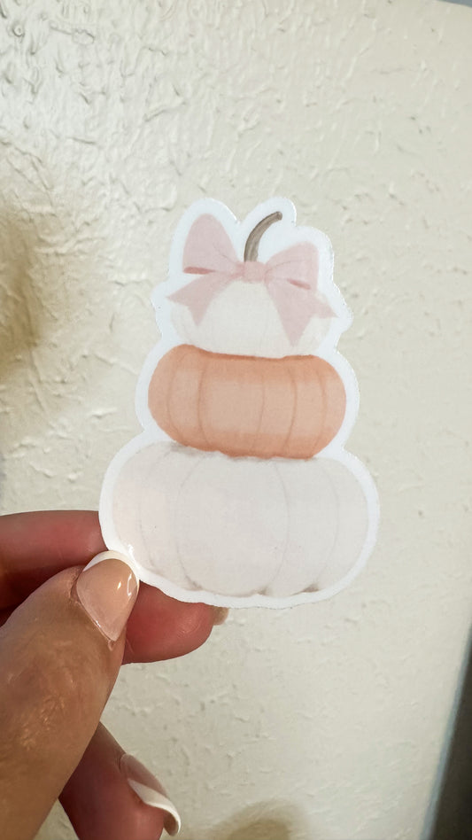 Watercolor Pumpin Stack Vinyl Sticker